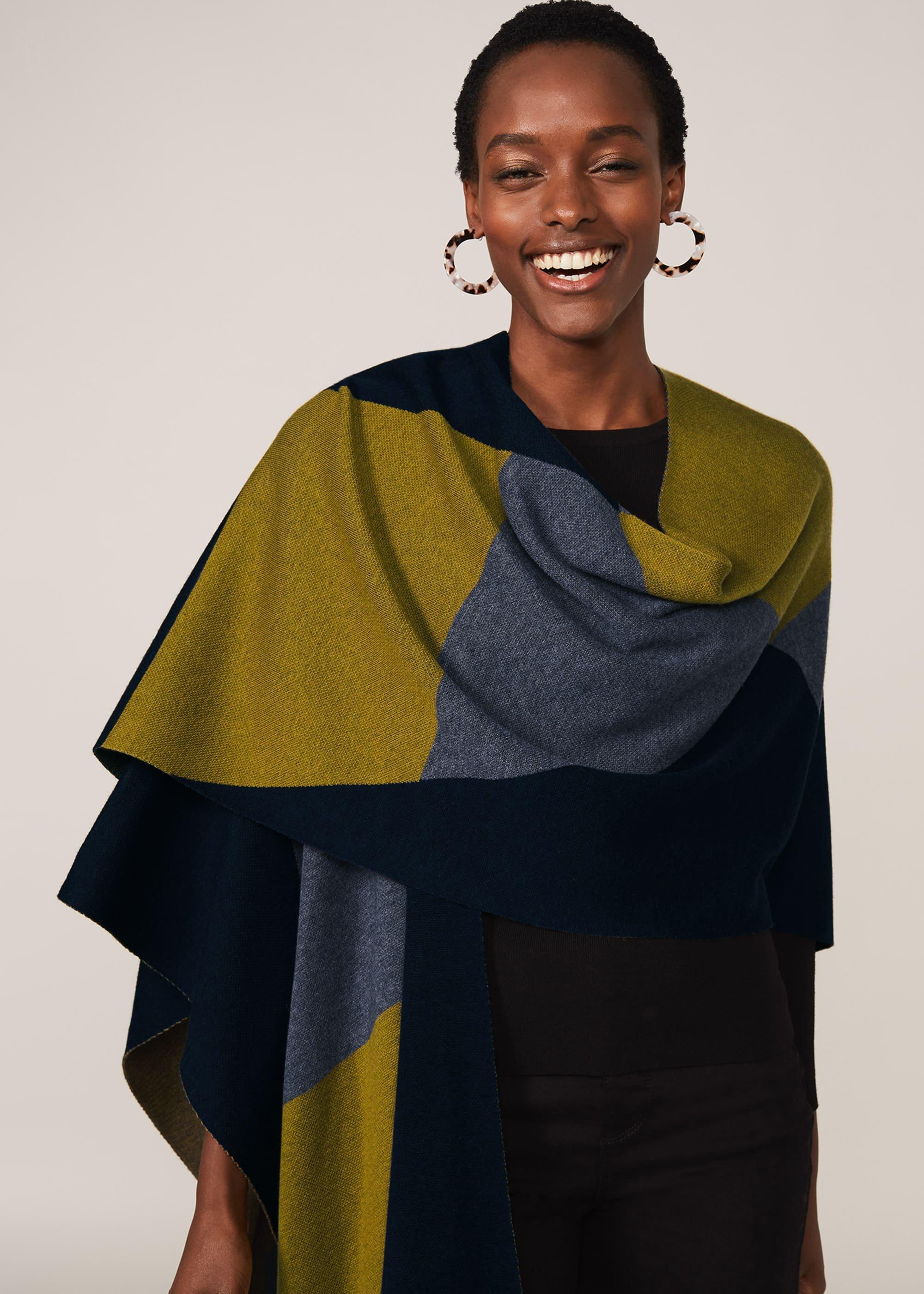 Nel Colourblock Oversized Cape