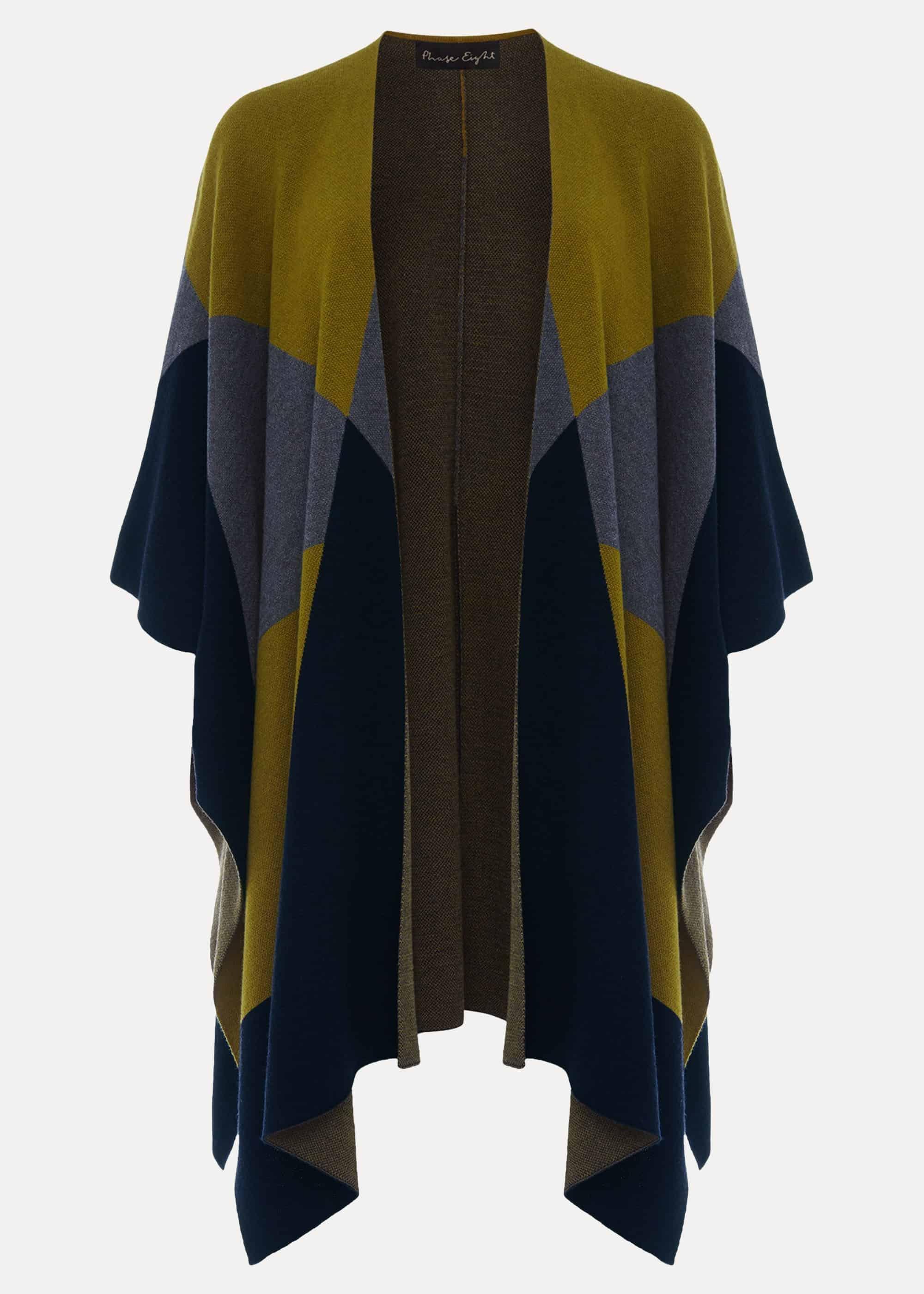 Nel Colourblock Oversized Cape