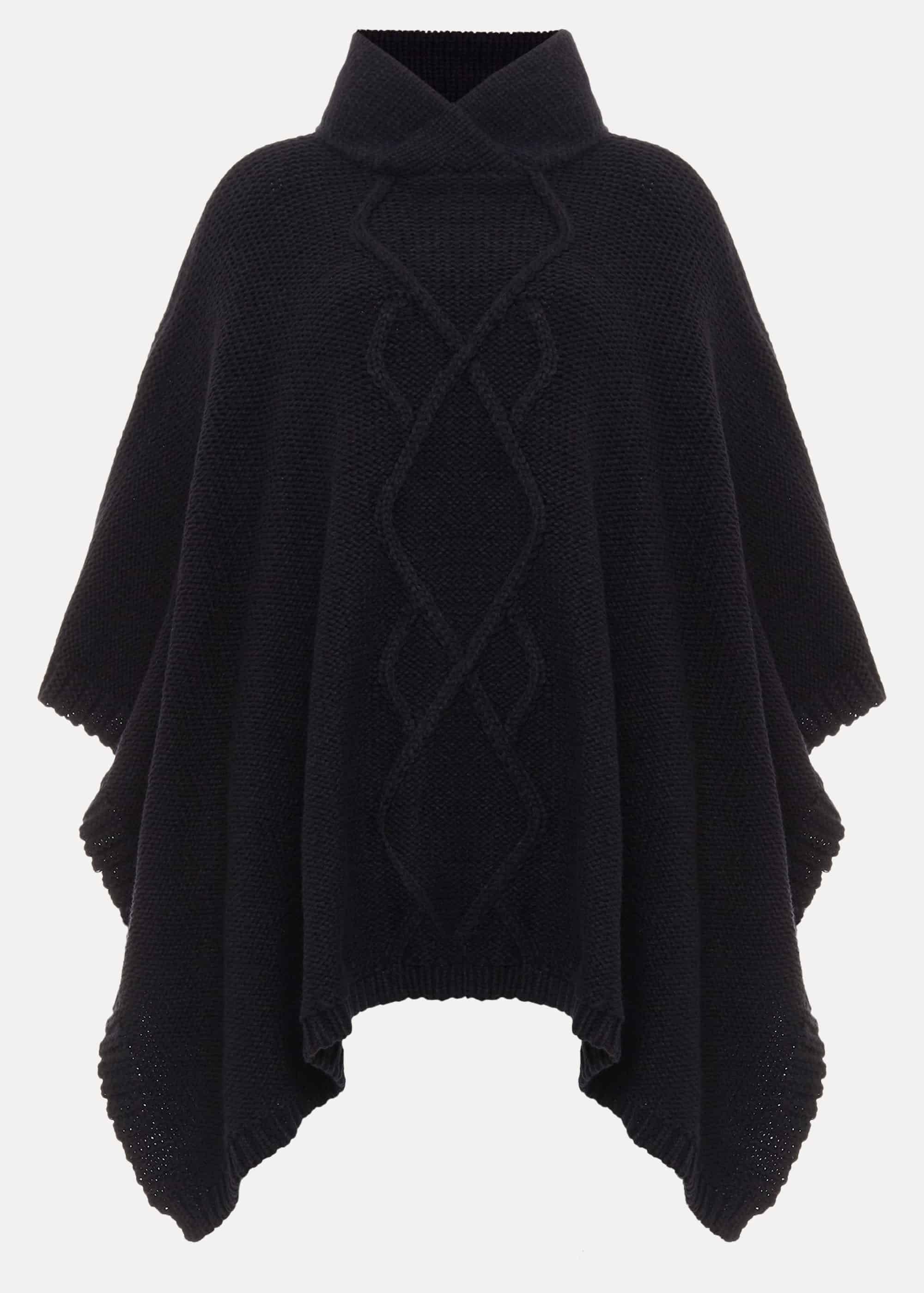 Melly Cable Knit Poncho