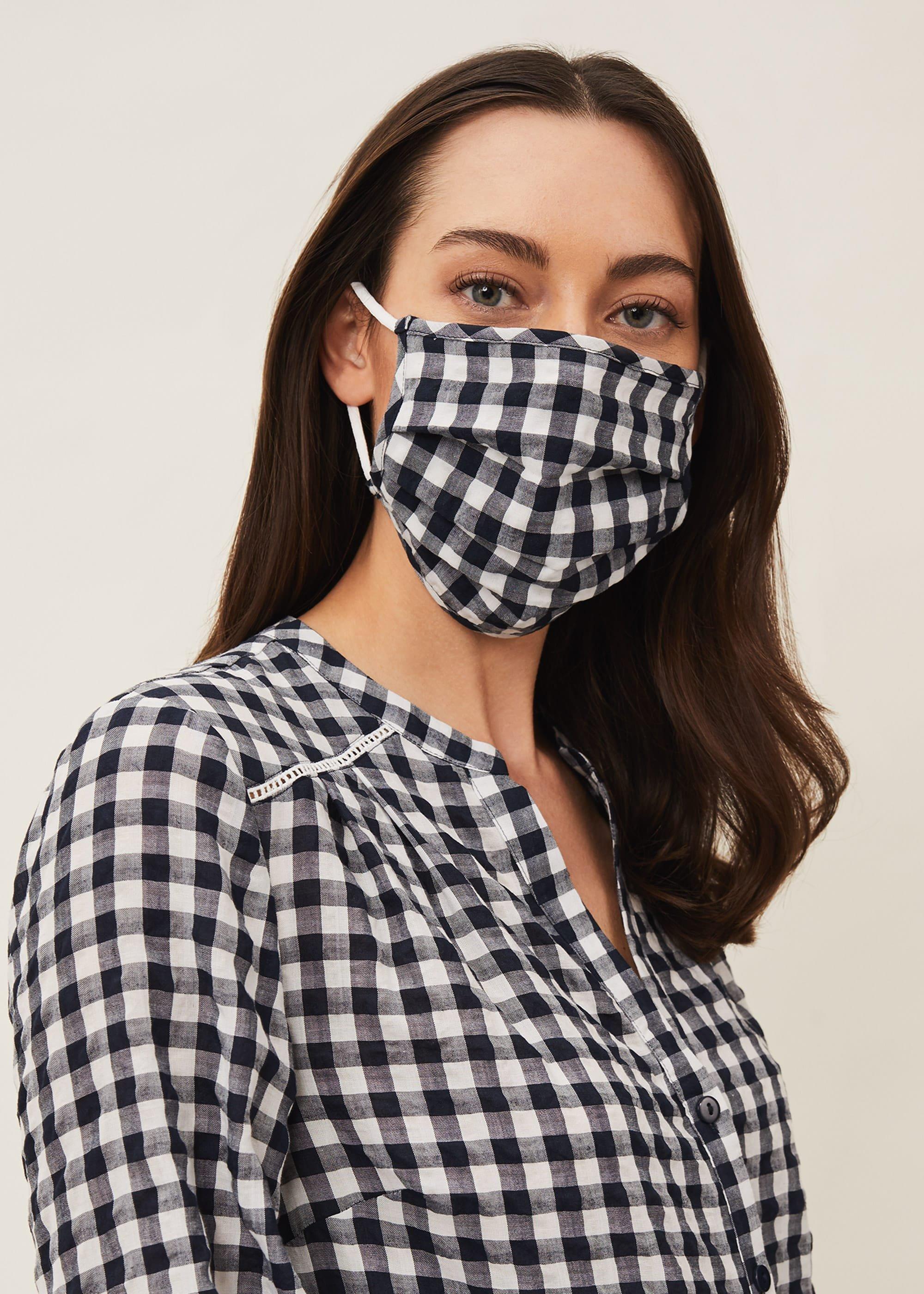 Gingham Face Mask