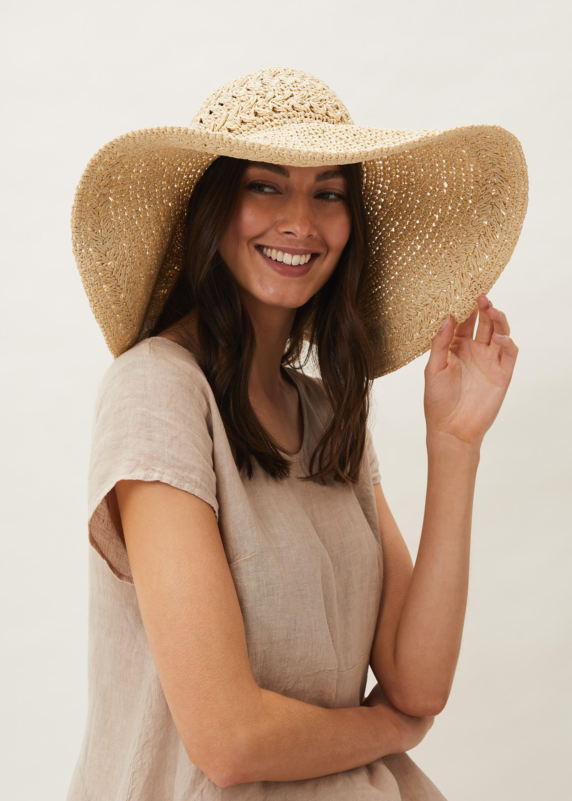Sharla Crochet Straw Hat