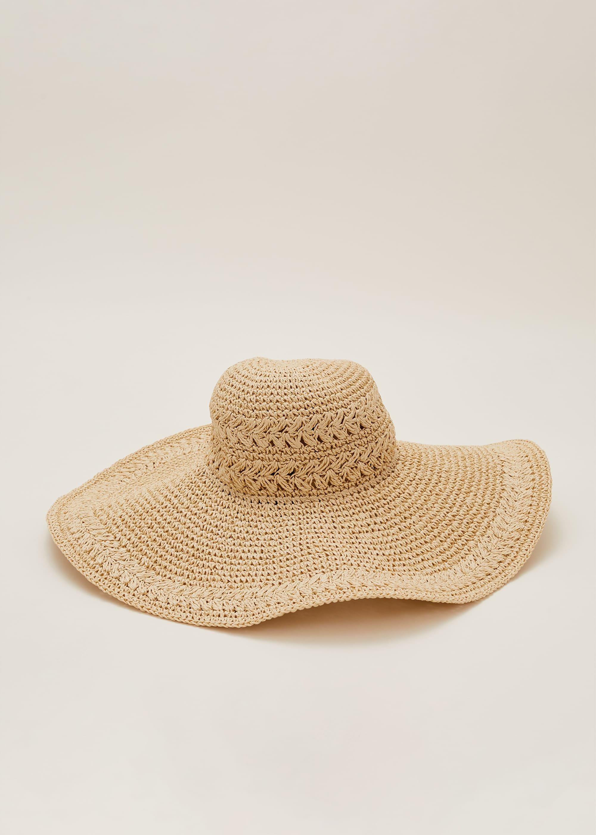 Sharla Crochet Straw Hat