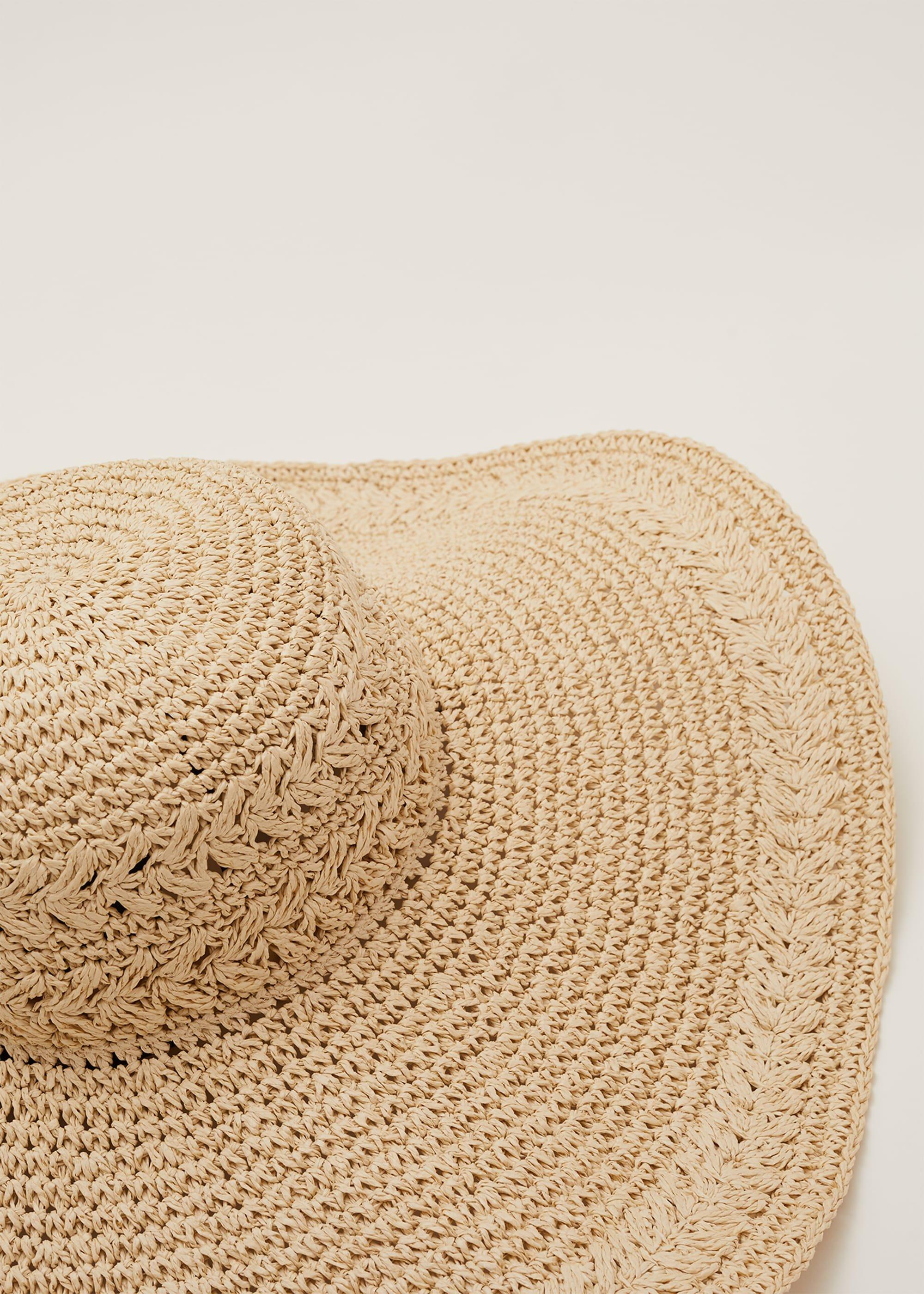 Sharla Crochet Straw Hat
