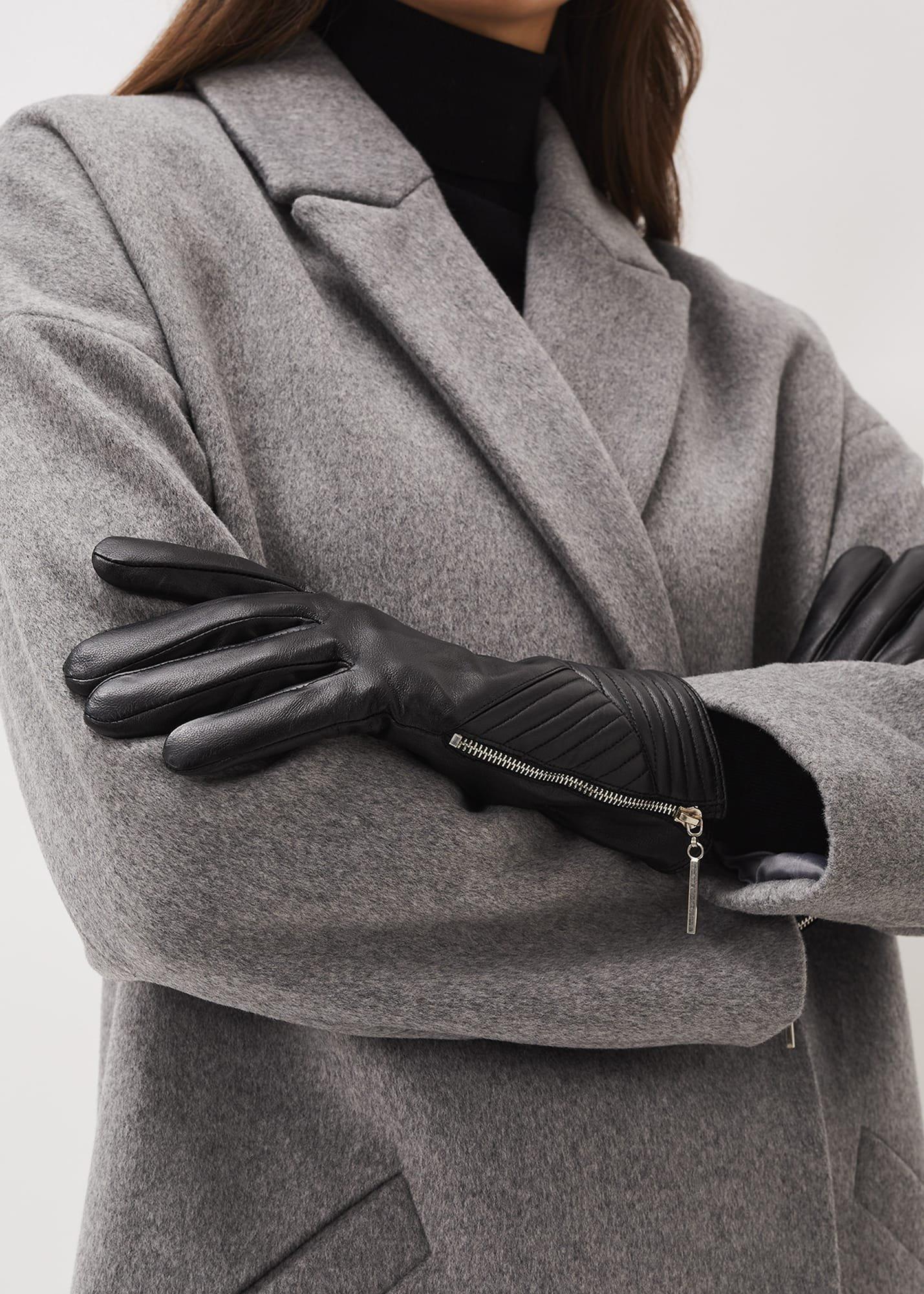 Ruthie Zip Leather Glove