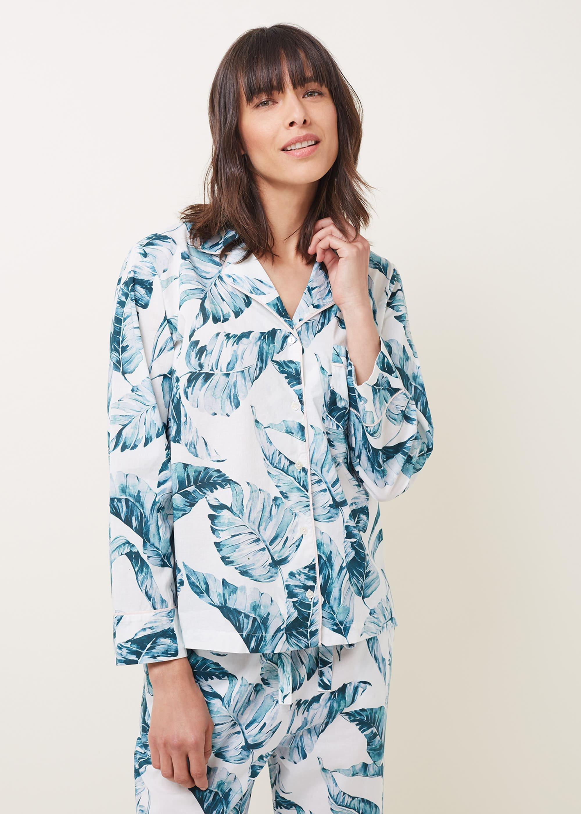Piera Palm Print Pyjama Set