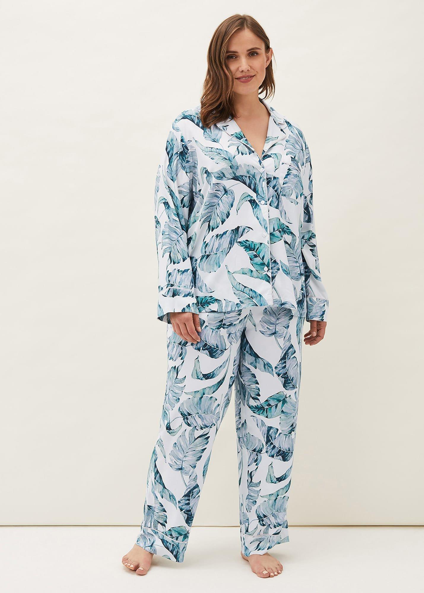 Piera Palm Print Pyjama Set