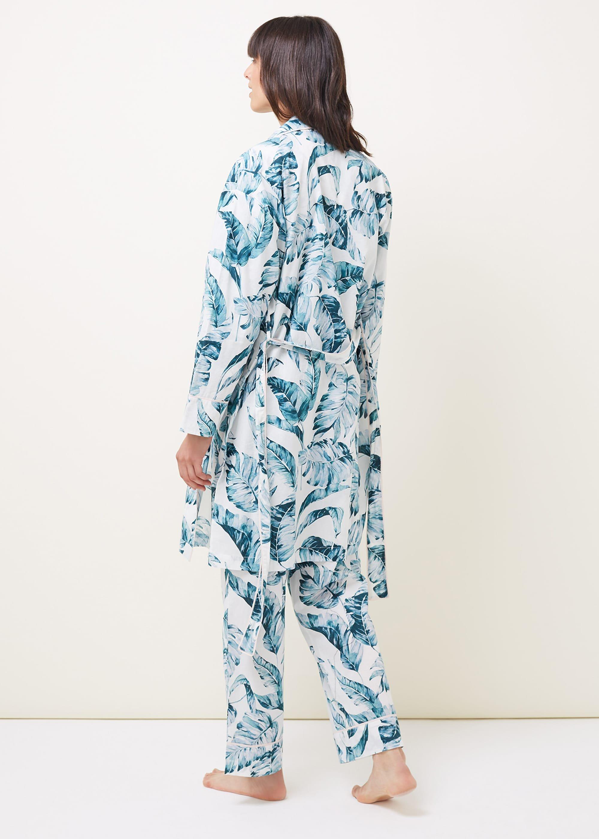 Piera Palm Print Robe