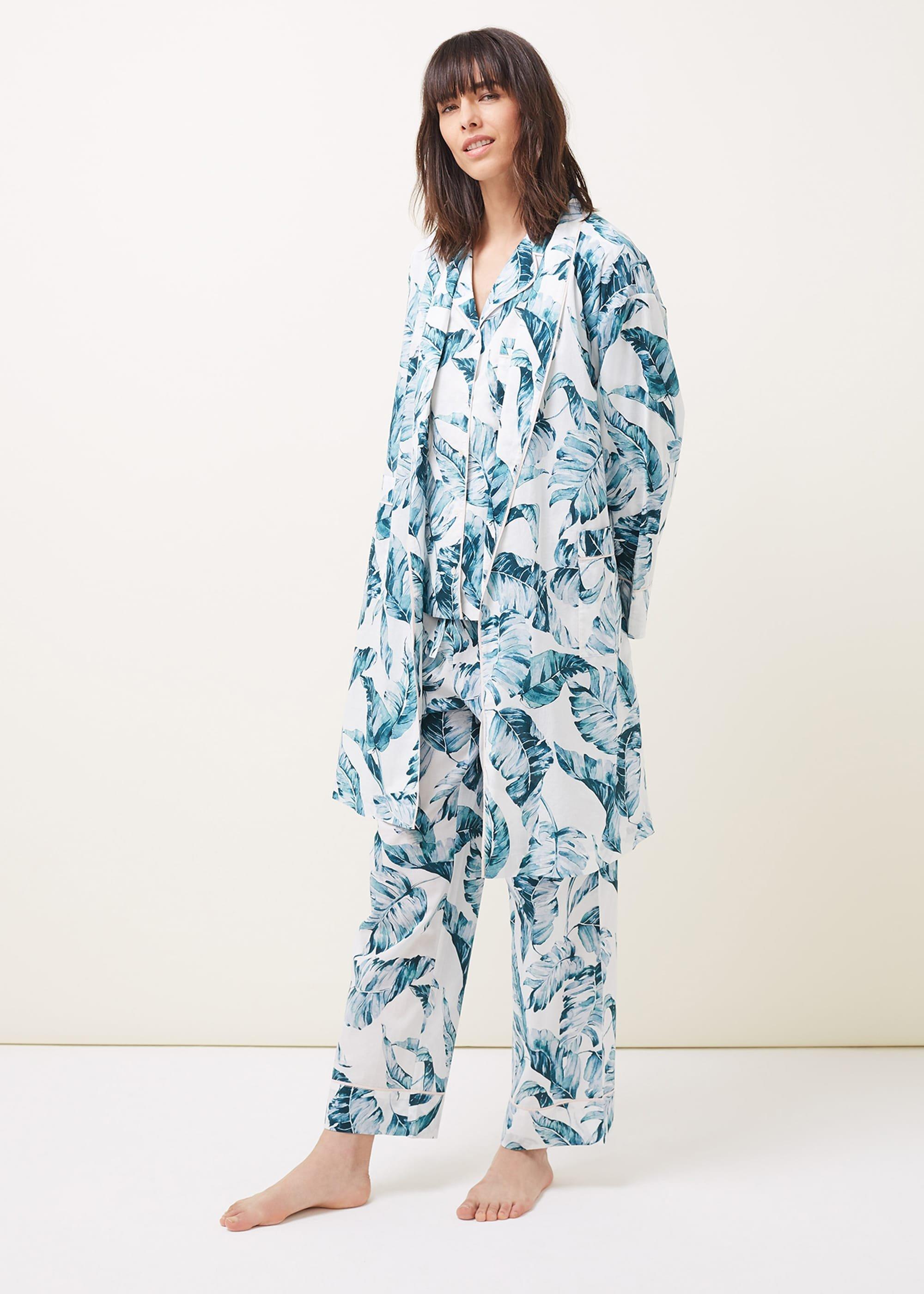 Piera Palm Print Robe