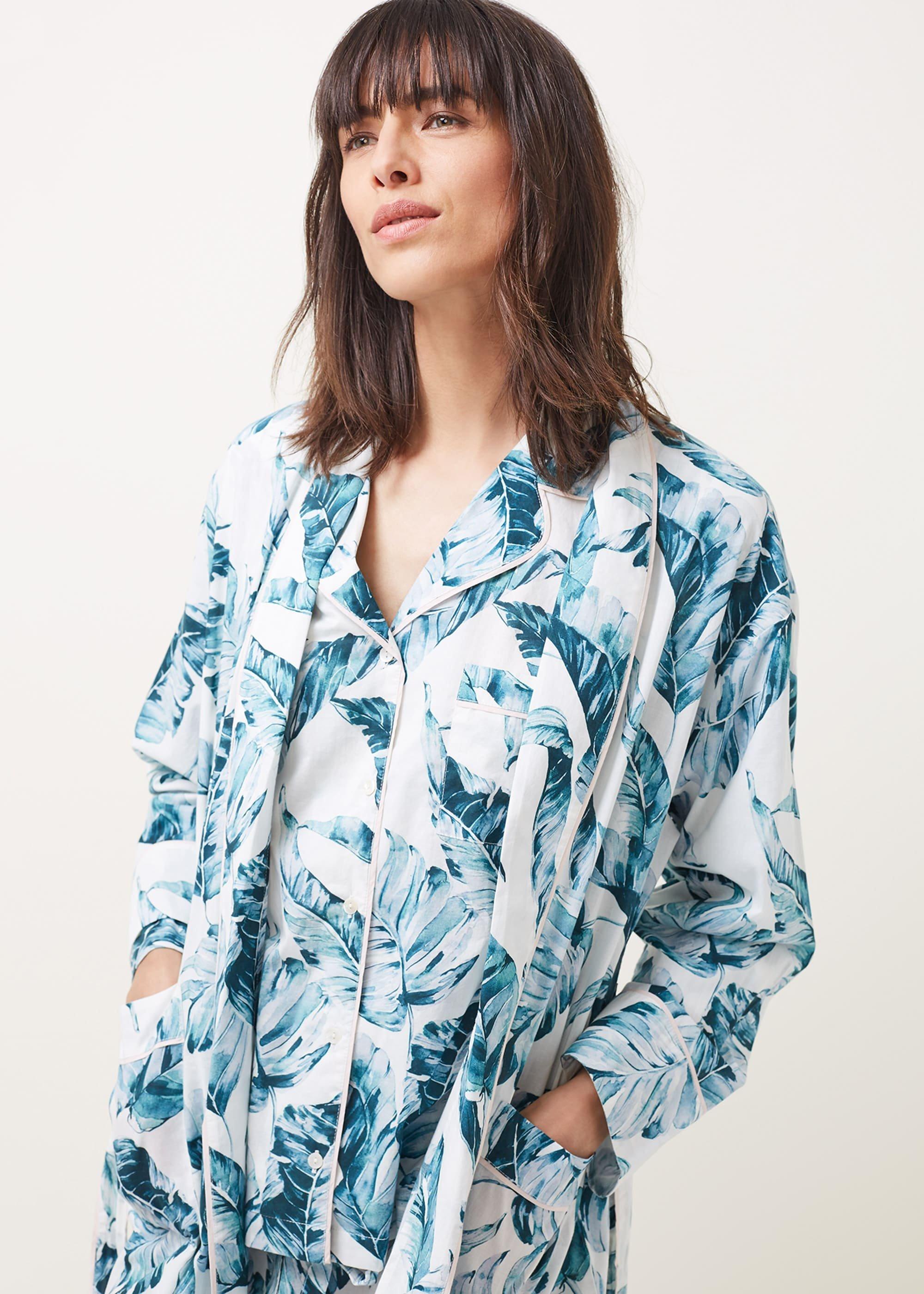 Piera Palm Print Robe
