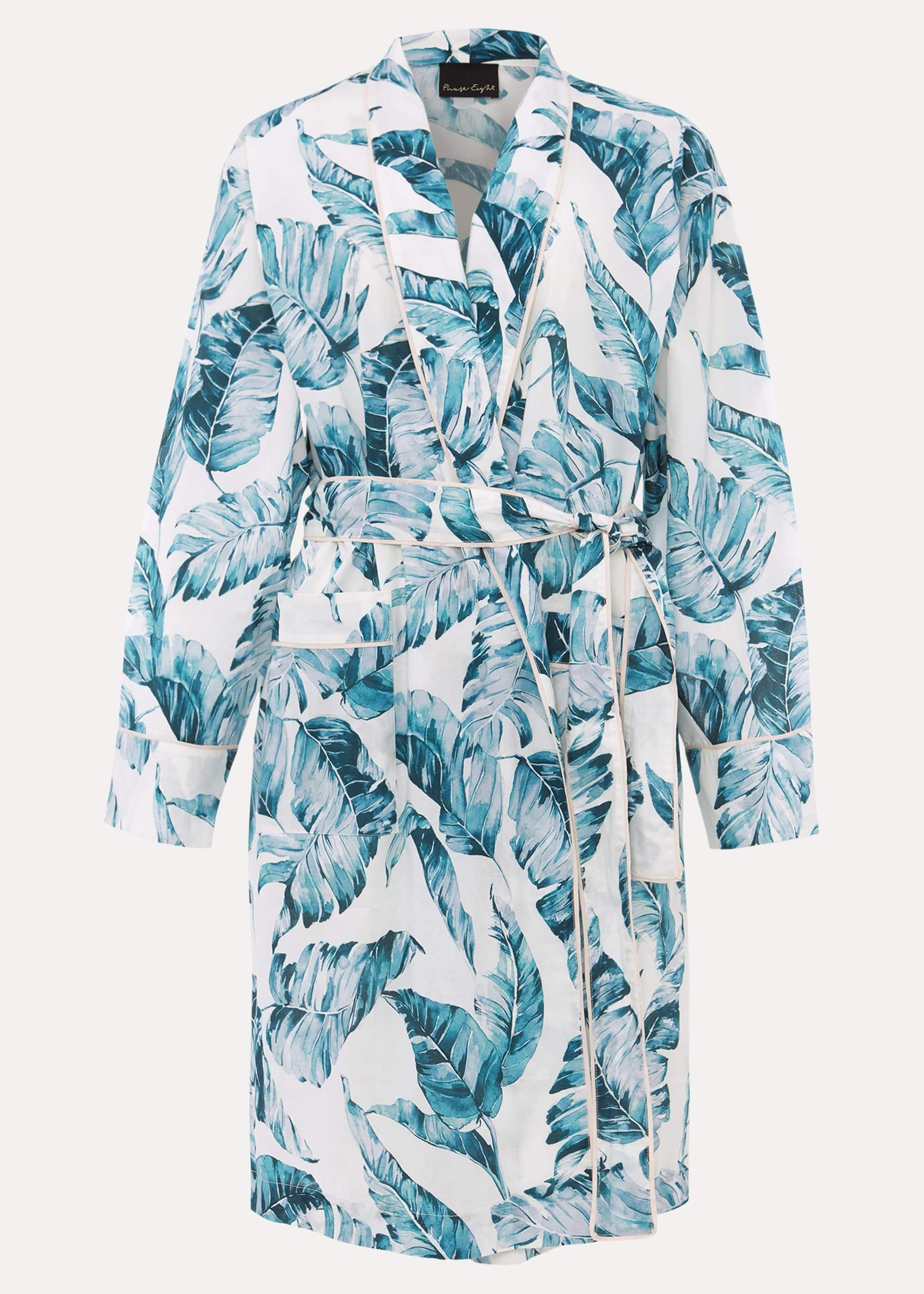 Piera Palm Print Robe