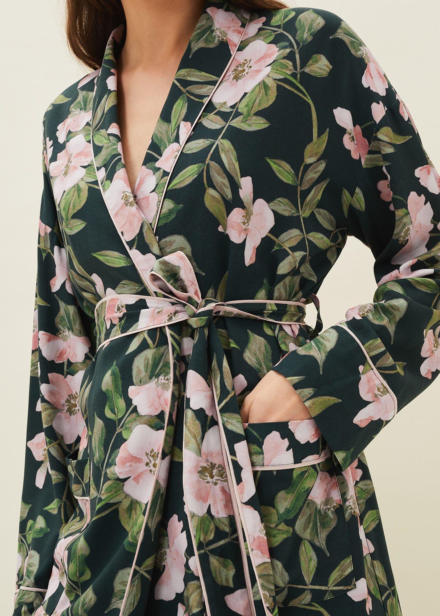 Pina Floral Print Robe