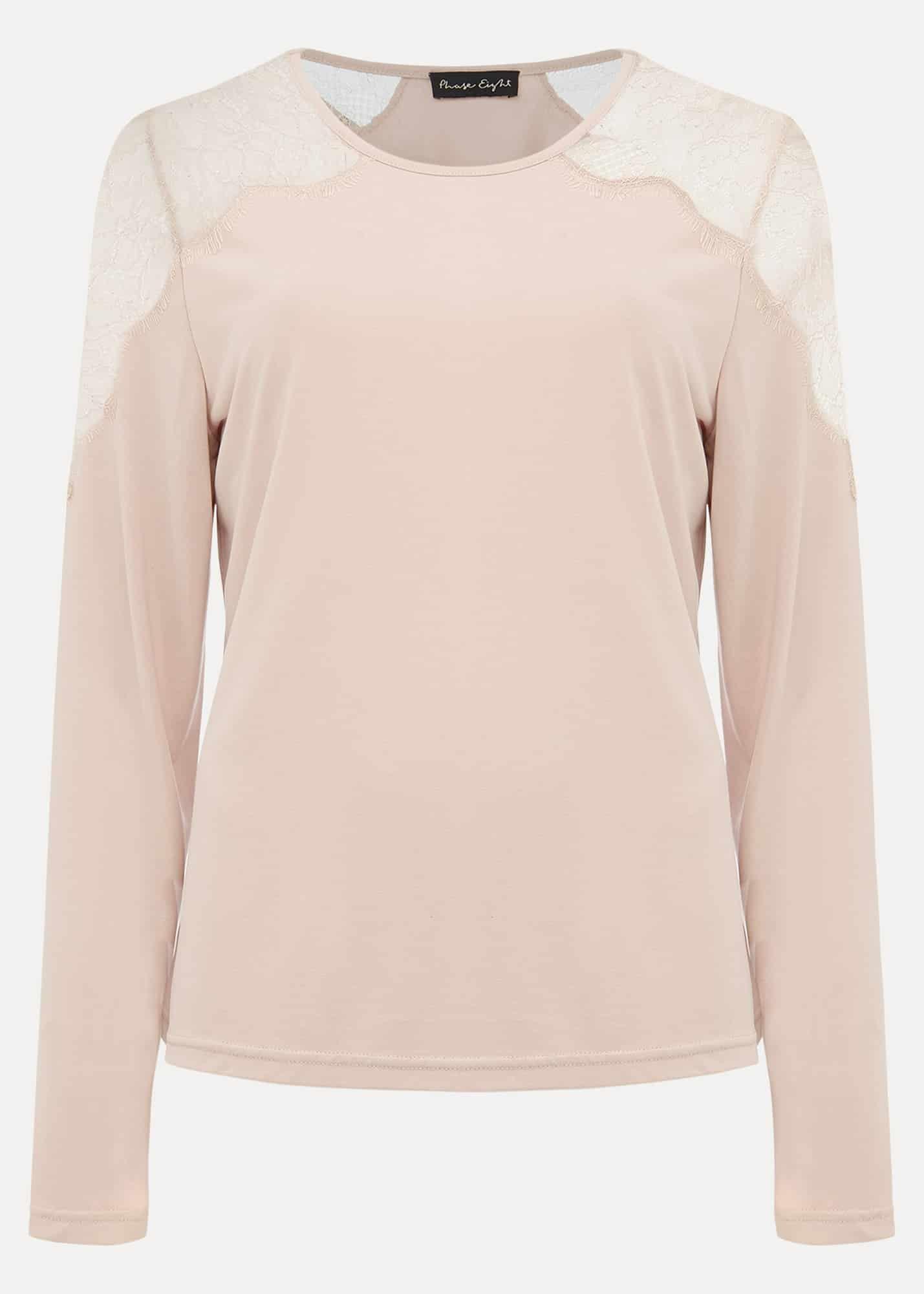Marlie Lace Long Sleeved Pyjama Top