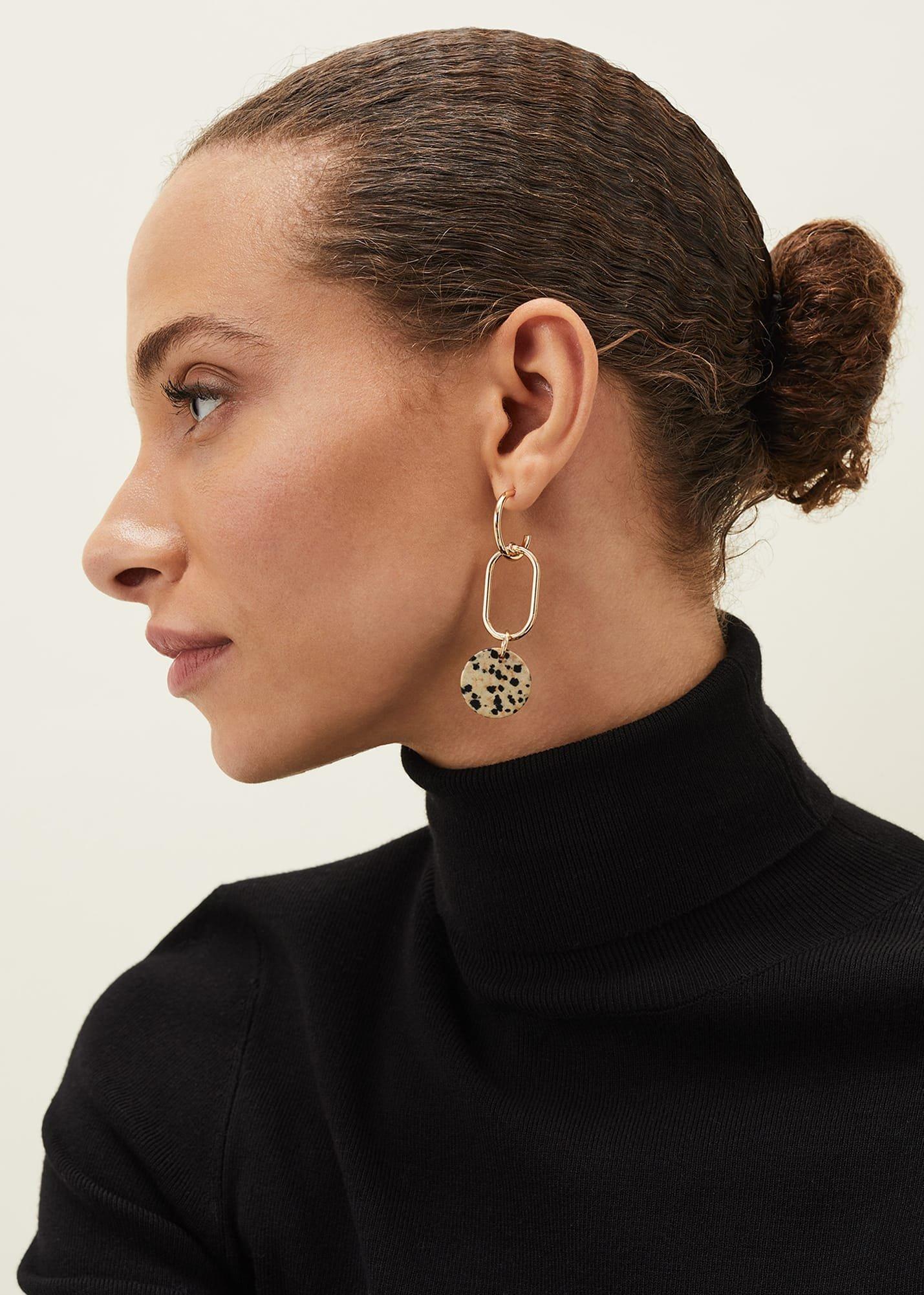 Teagan Resin Hoop Earrings