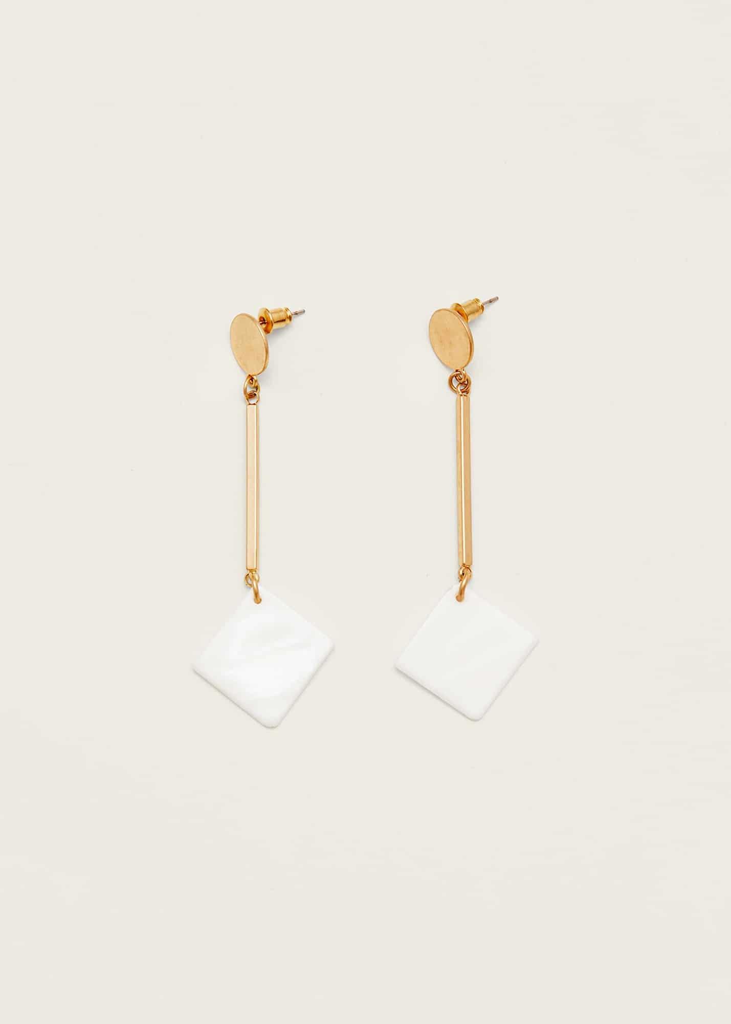 Madeline Square Resin Earrings