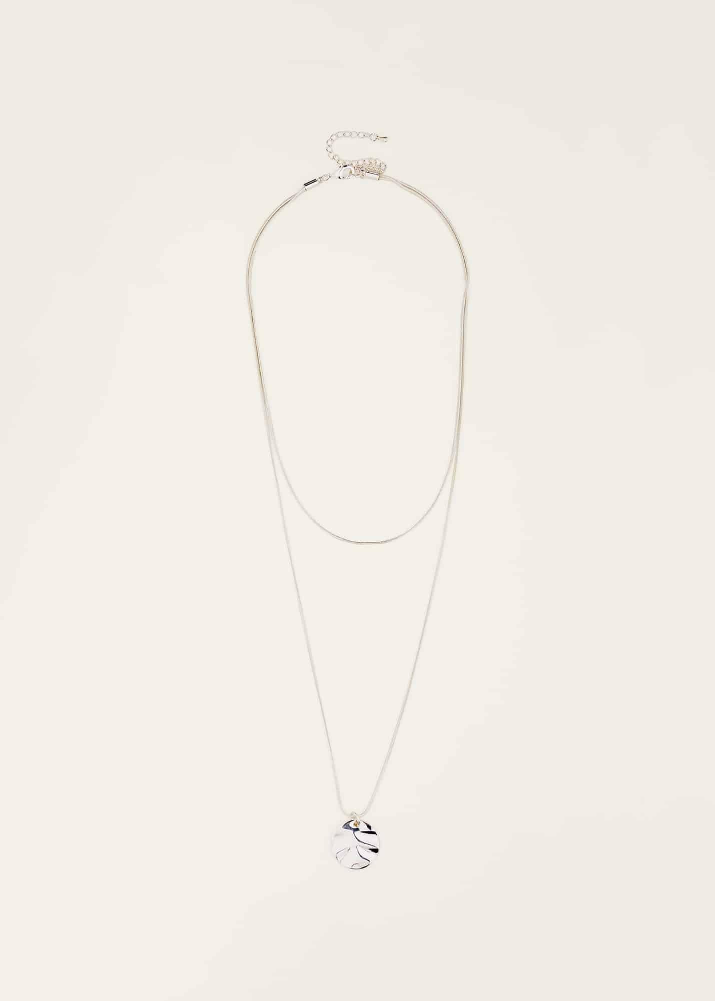 Jadie Silver Plated Pendant Necklace