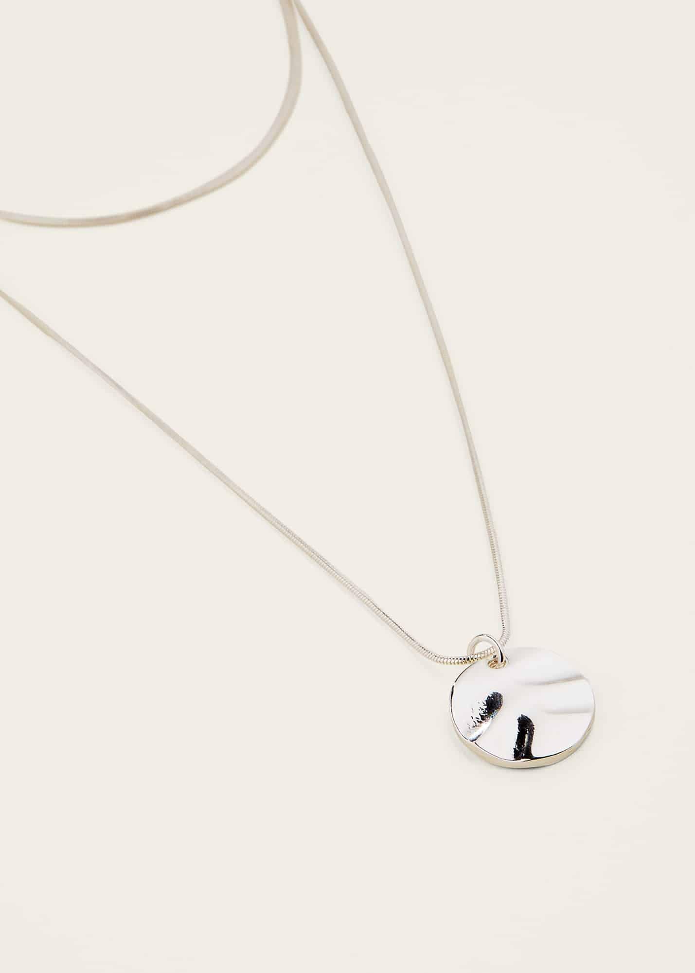 Jadie Silver Plated Pendant Necklace