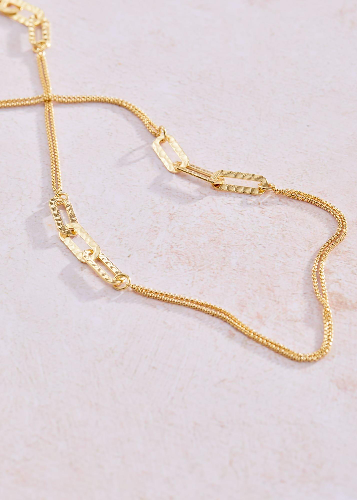 Jessa Gold Plated Chain Necklace