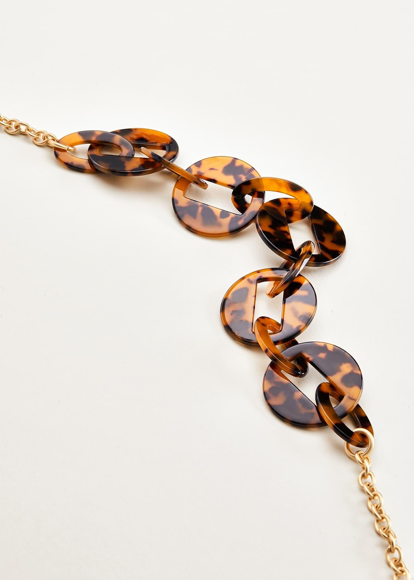 Julianne Tortoiseshell Resin Necklace