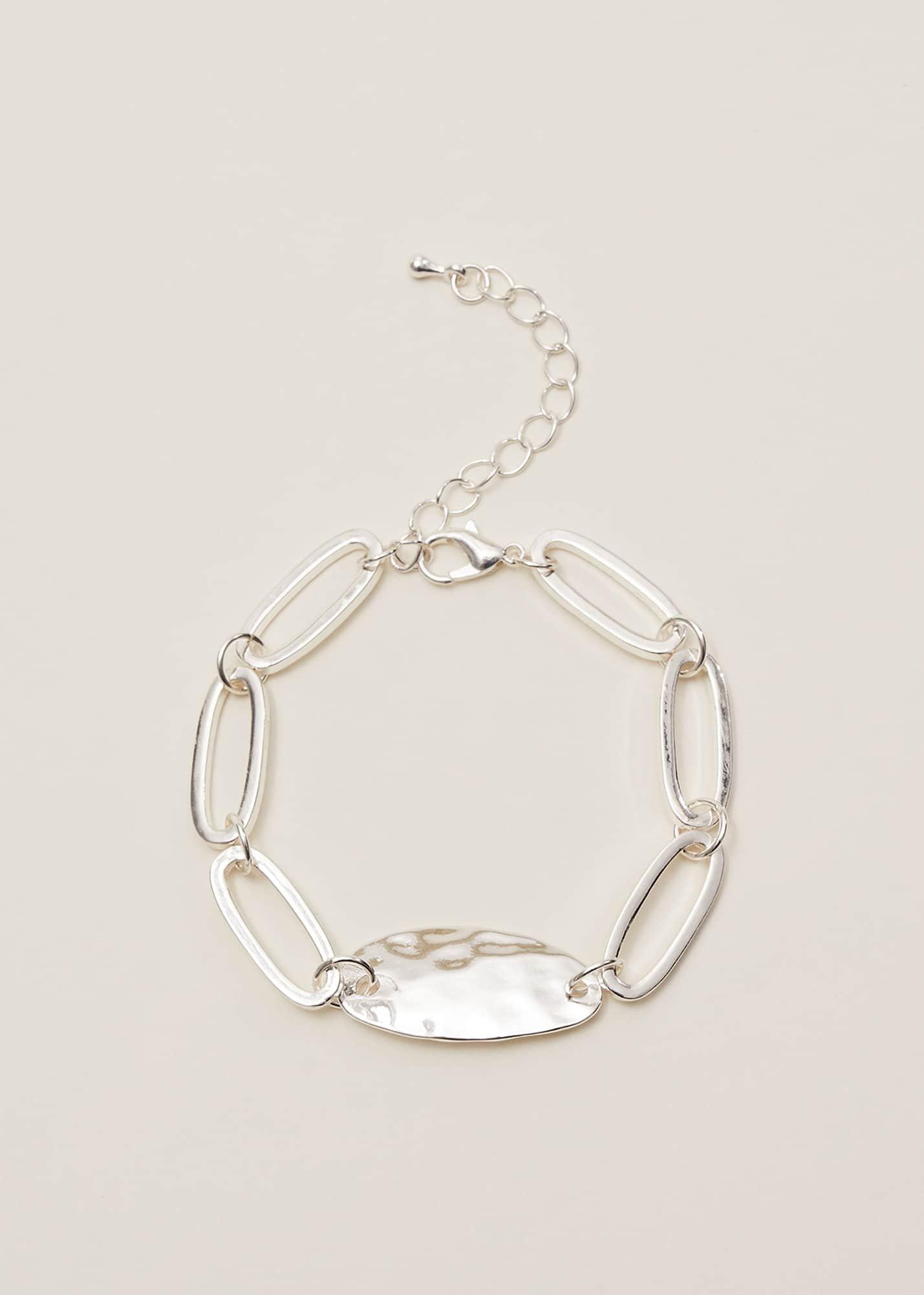 Lyddie Silver Plated Link Bracelet