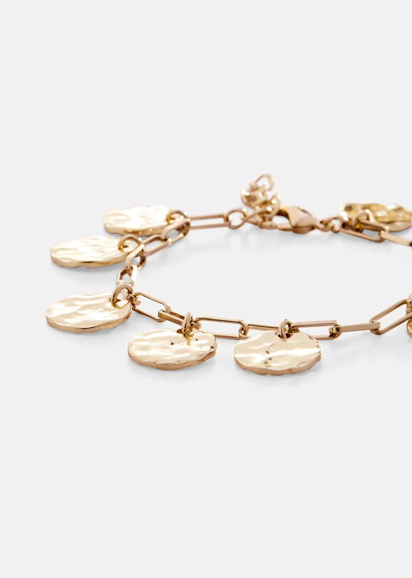 Magsie Gold Plated Disc Bracelet