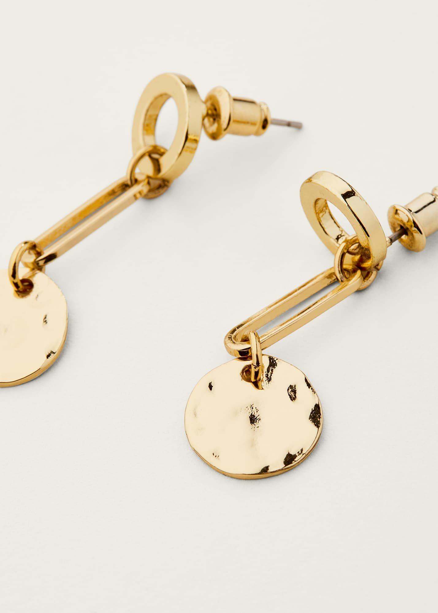 Maryanna Gold Plated Pendant Earrings