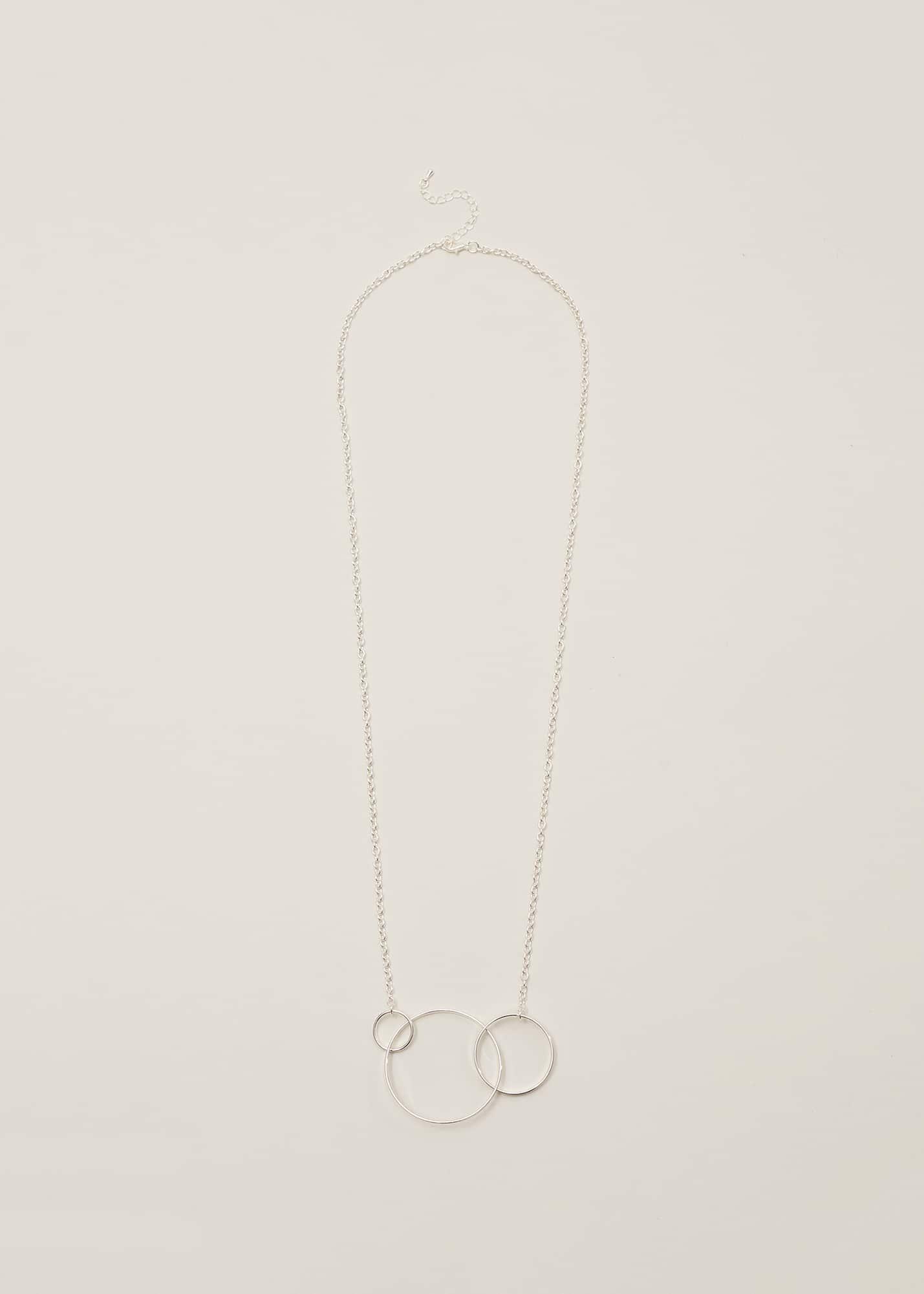 Tricia Silver Hoop Pendant