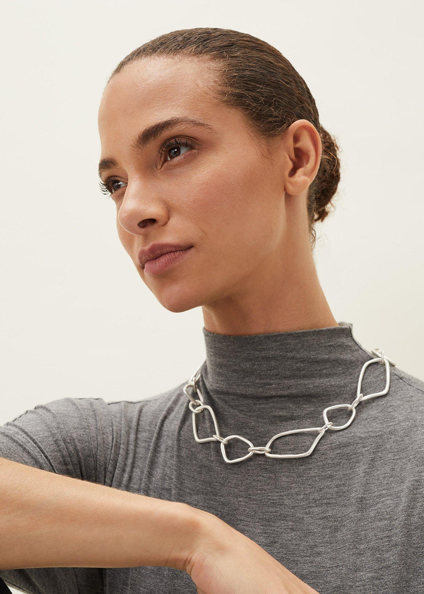 Ronny Abstract Hoop Chain Necklace