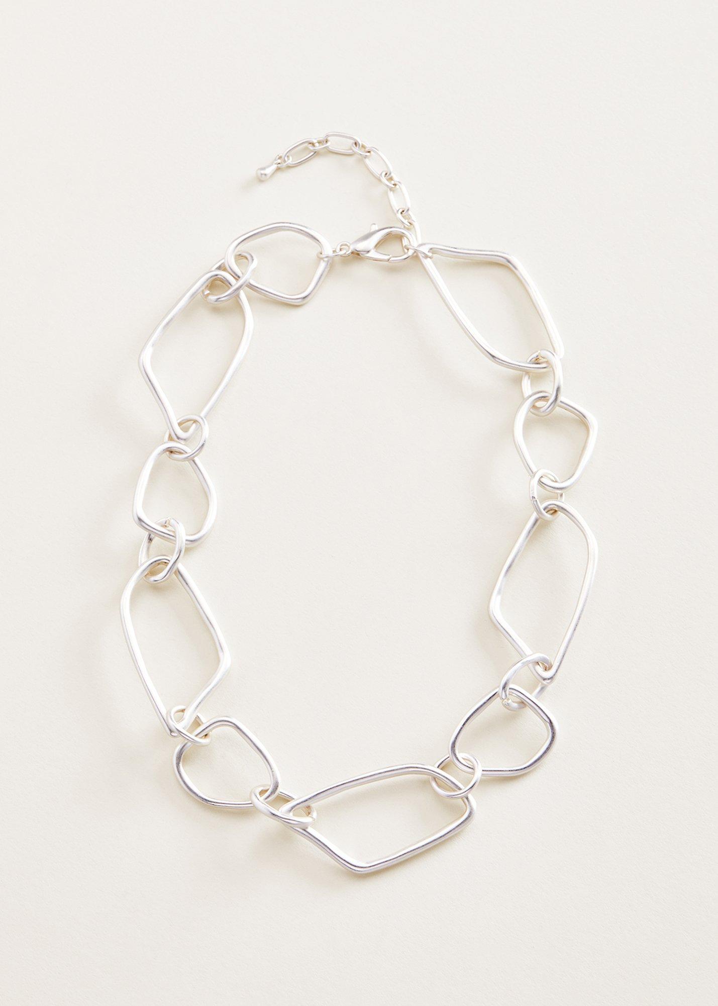 Ronny Abstract Hoop Chain Necklace