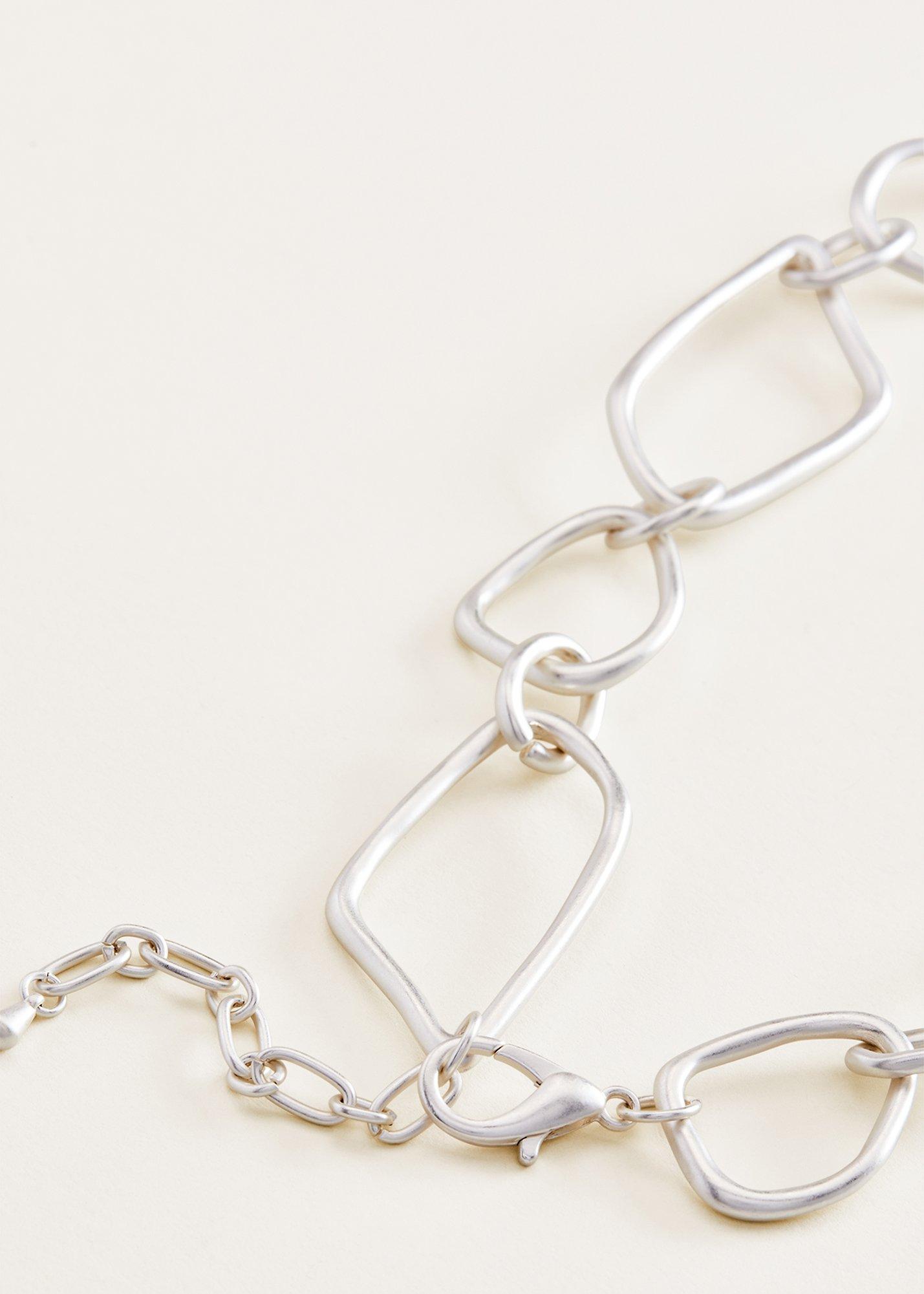 Ronny Abstract Hoop Chain Necklace