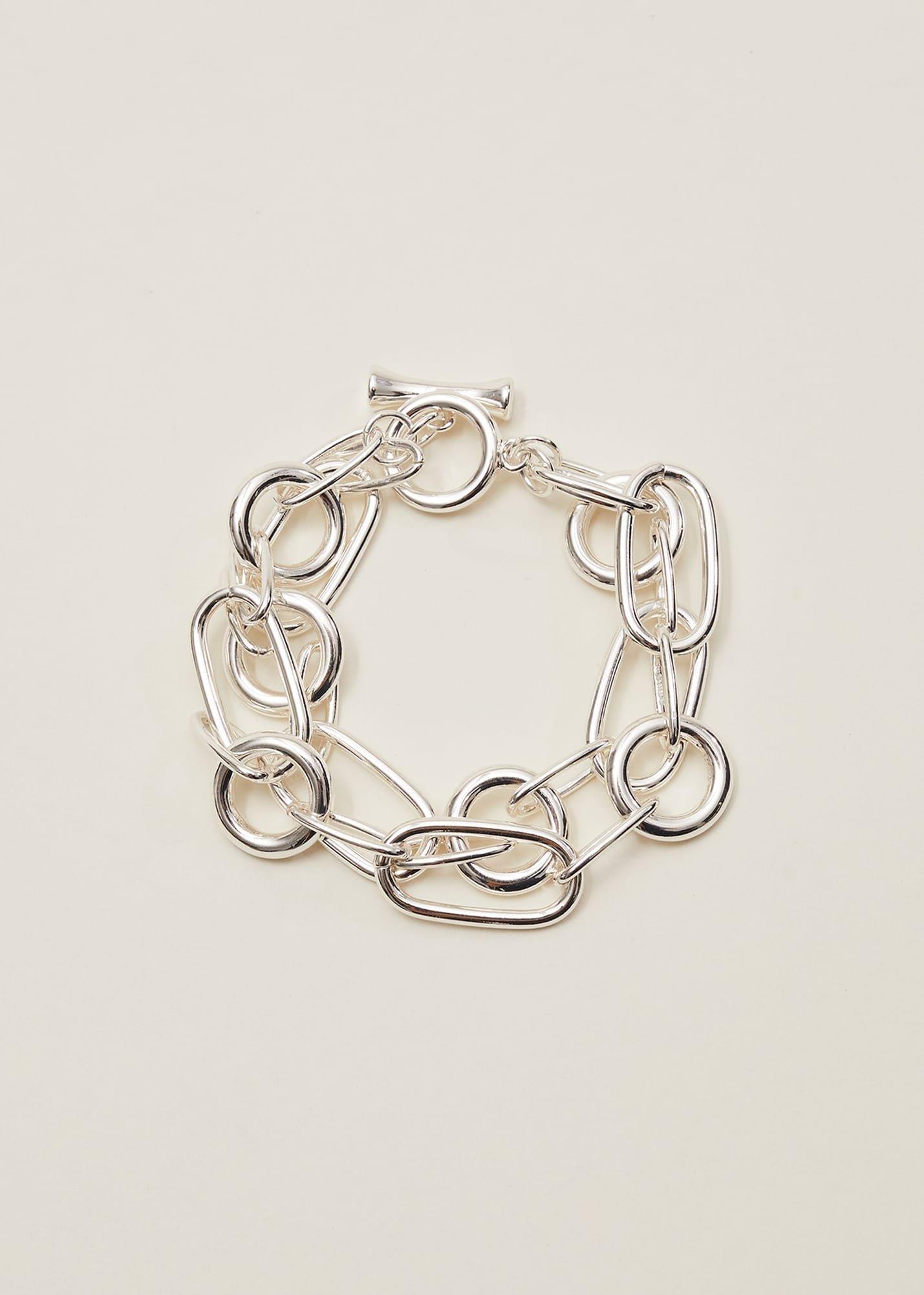 Miranda Silver Large Chain Bracelet