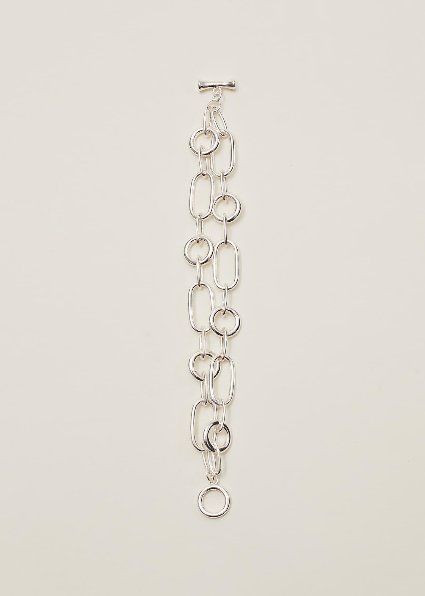 Miranda Silver Large Chain Bracelet