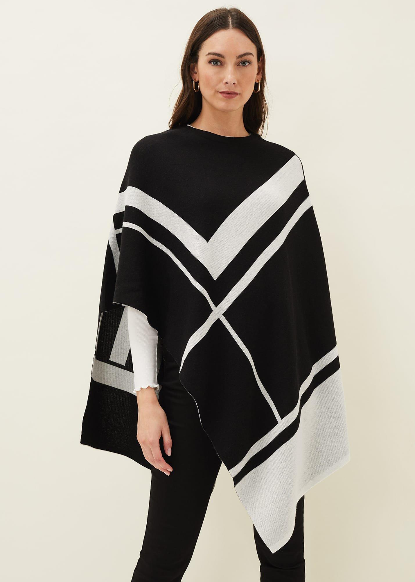 Nel Abstract Print Asymmetric Cape