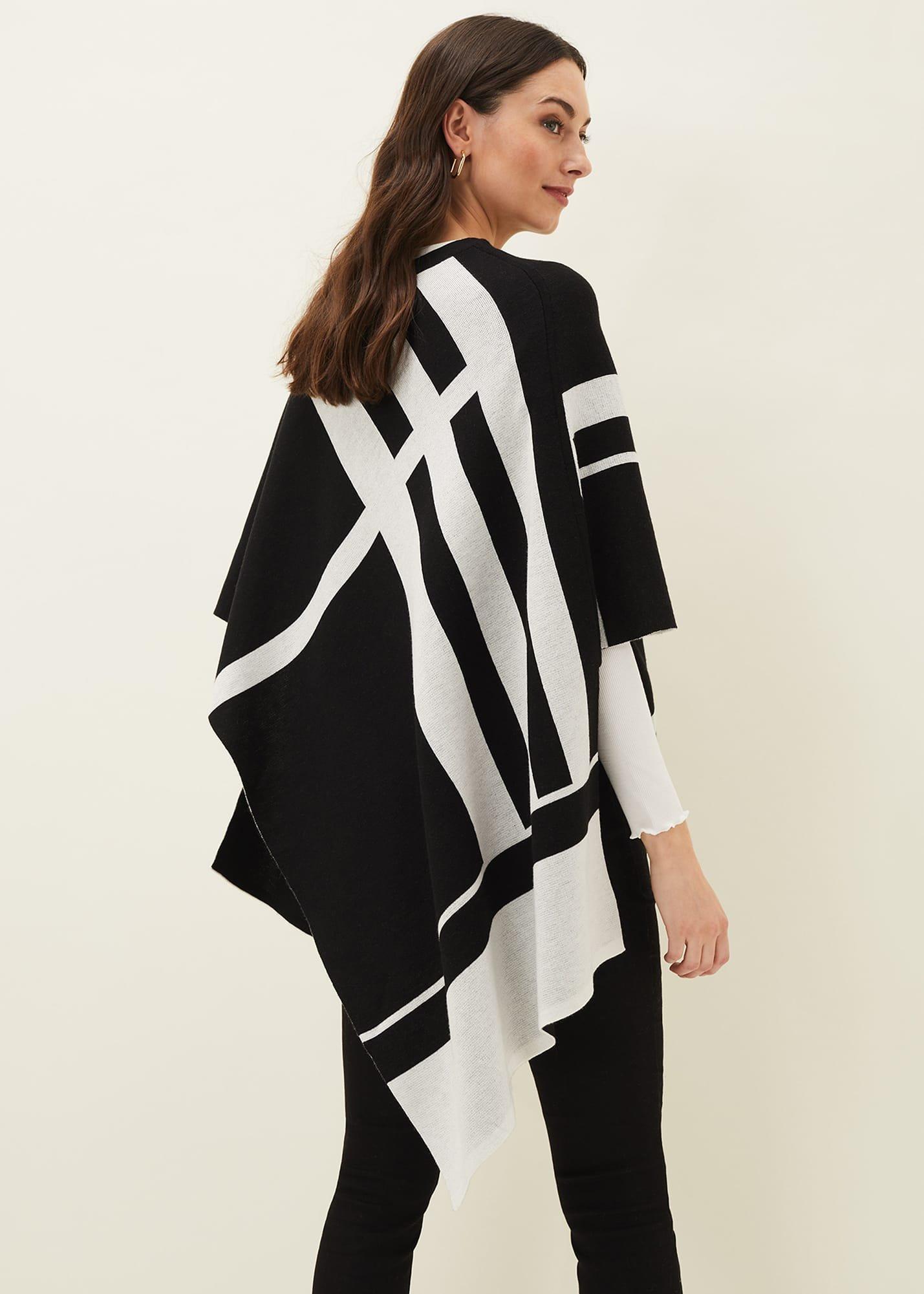 Nel Abstract Print Asymmetric Cape