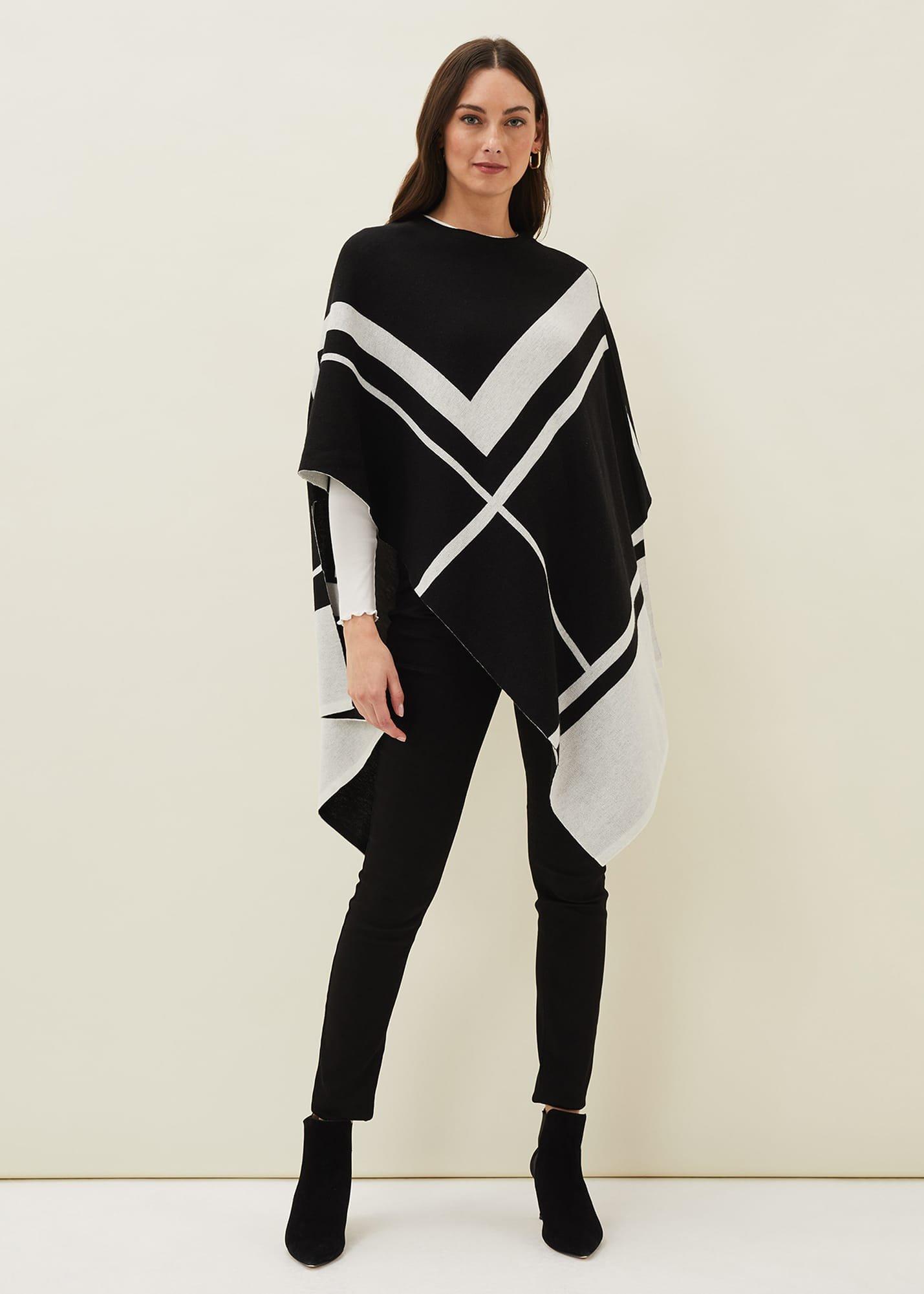 Nel Abstract Print Asymmetric Cape