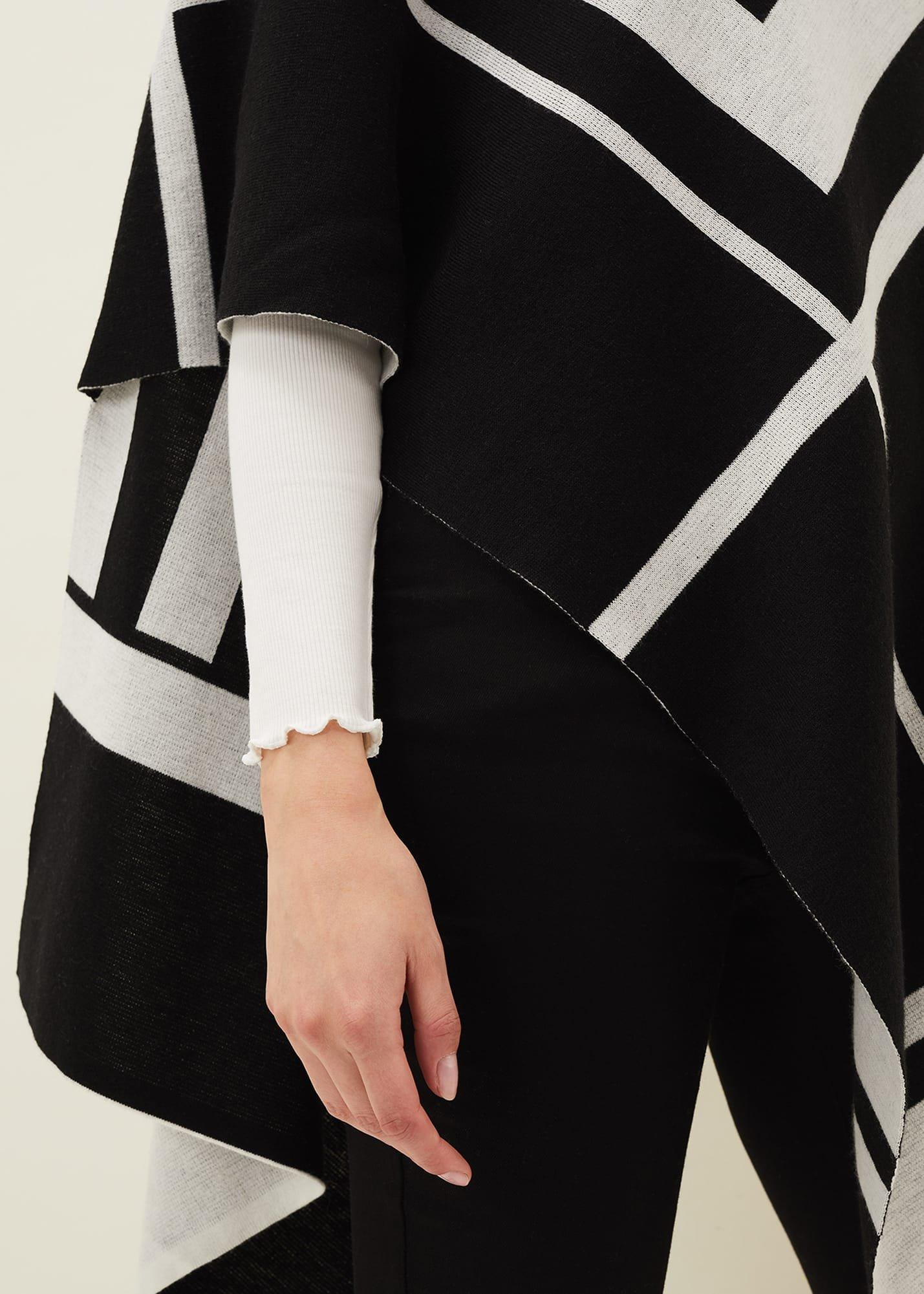 Nel Abstract Print Asymmetric Cape