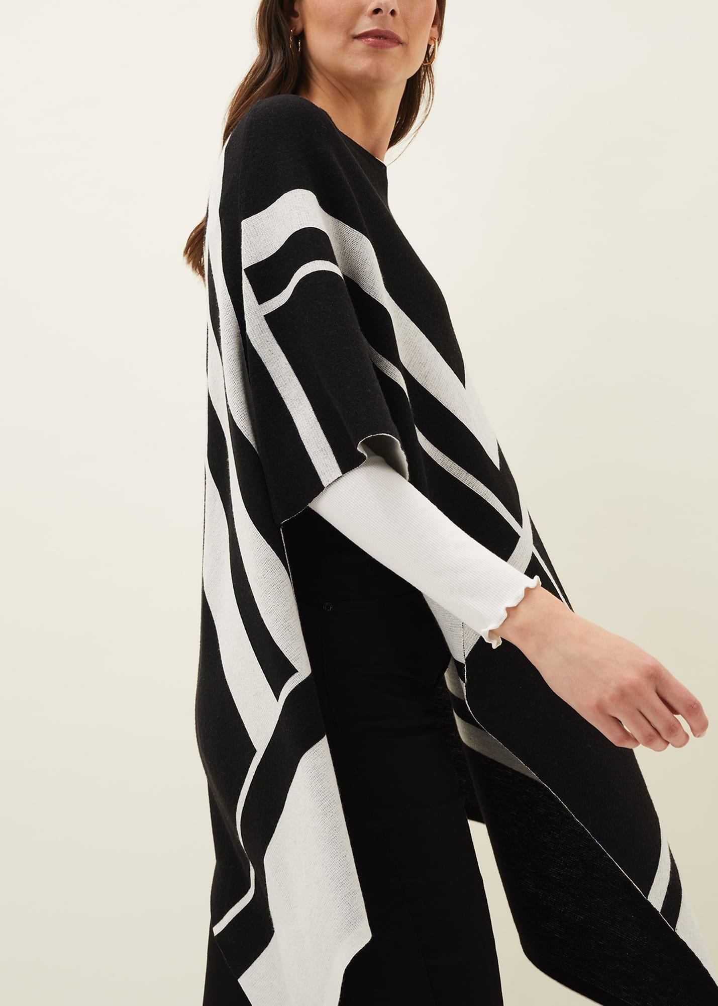 Nel Abstract Print Asymmetric Cape