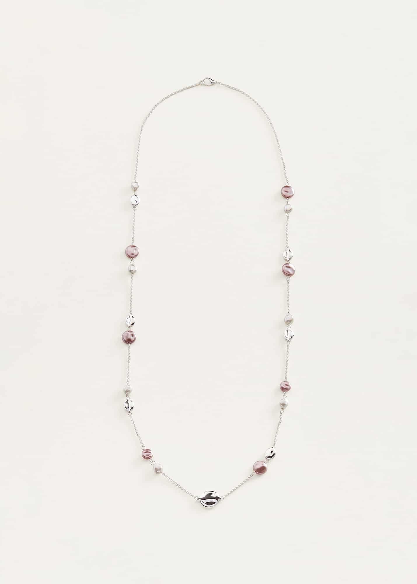 Shauna Mixed Pearl Chain Necklace