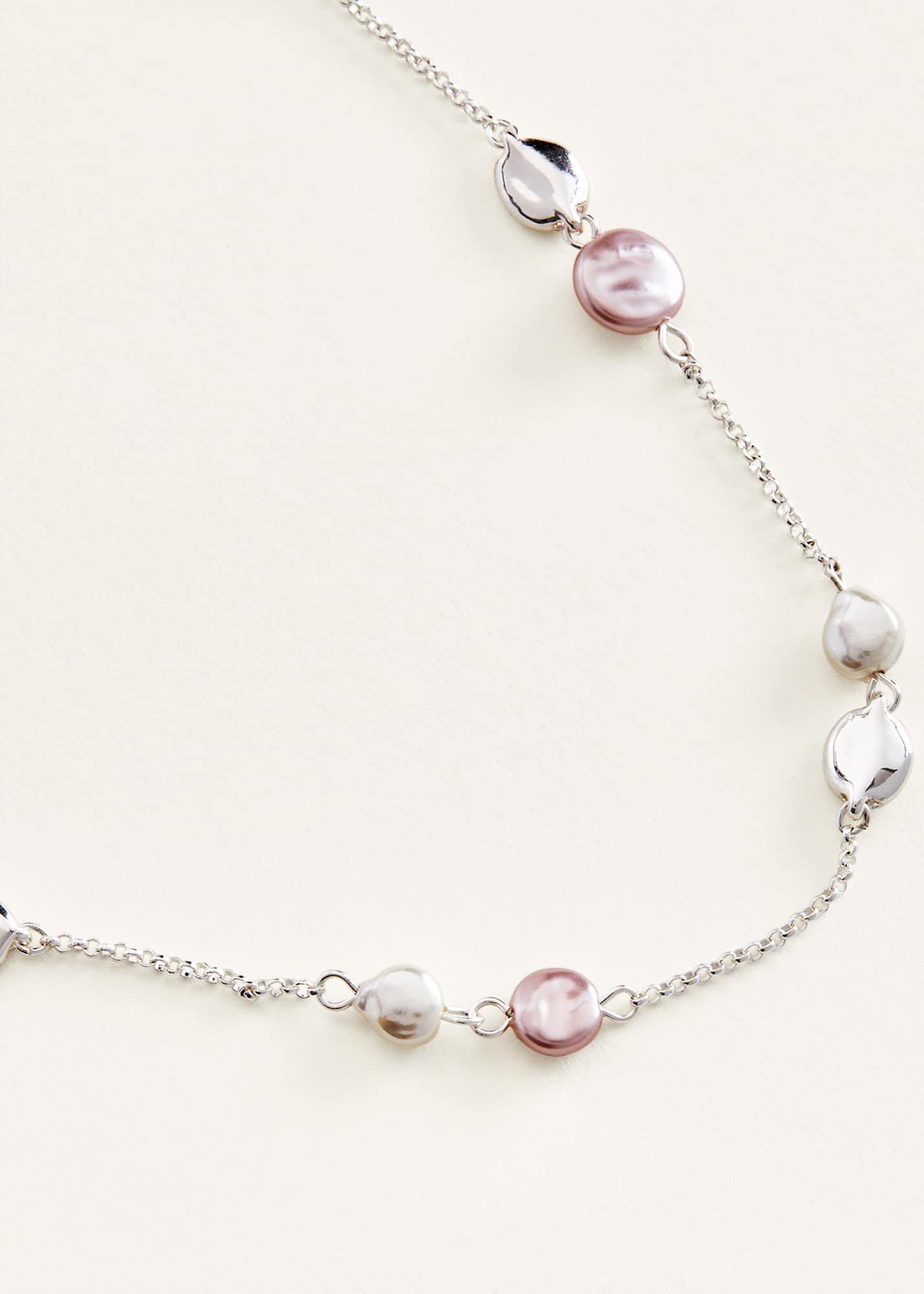 Shauna Mixed Pearl Chain Necklace