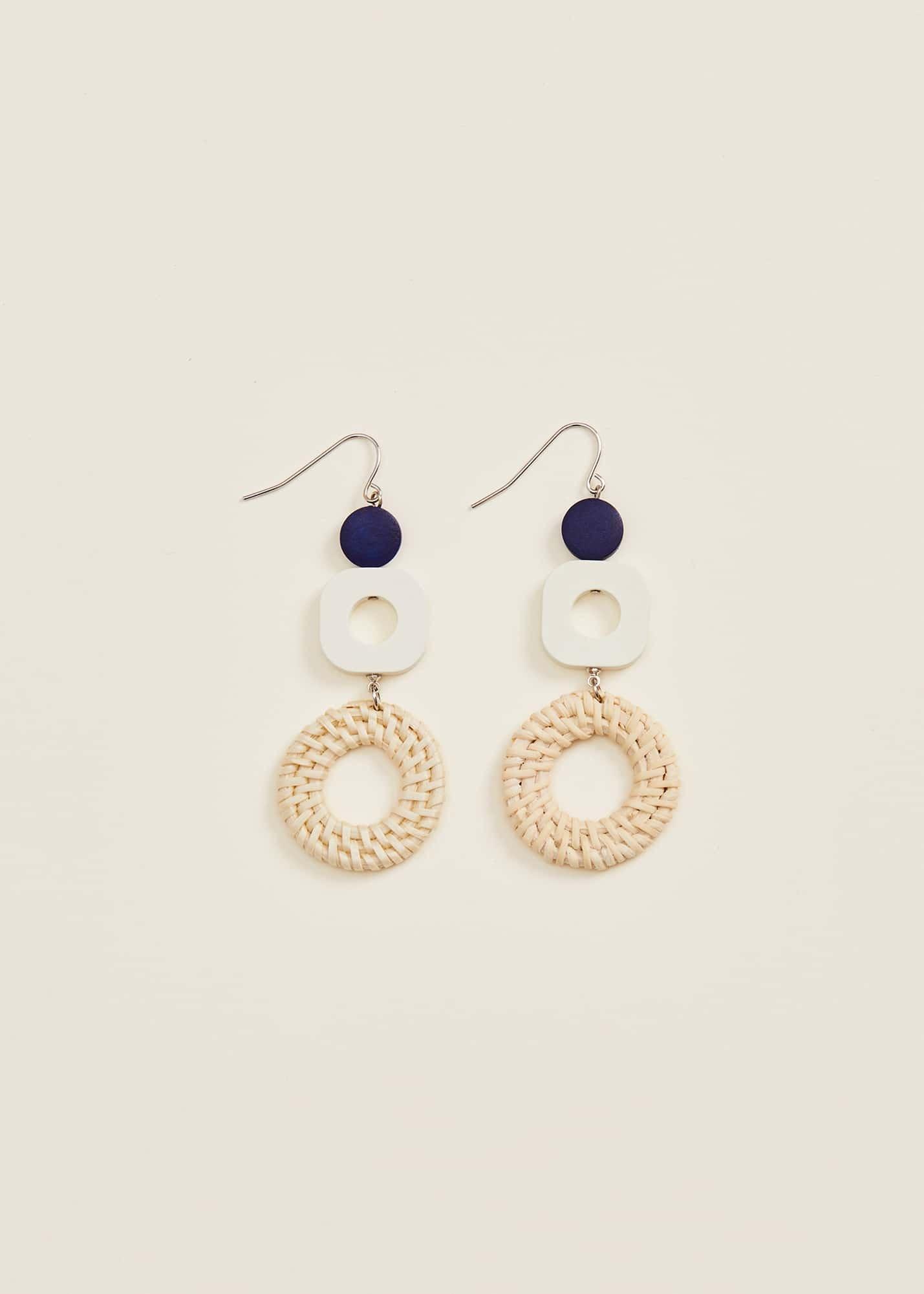Dorie Tiered Raffia Earrings