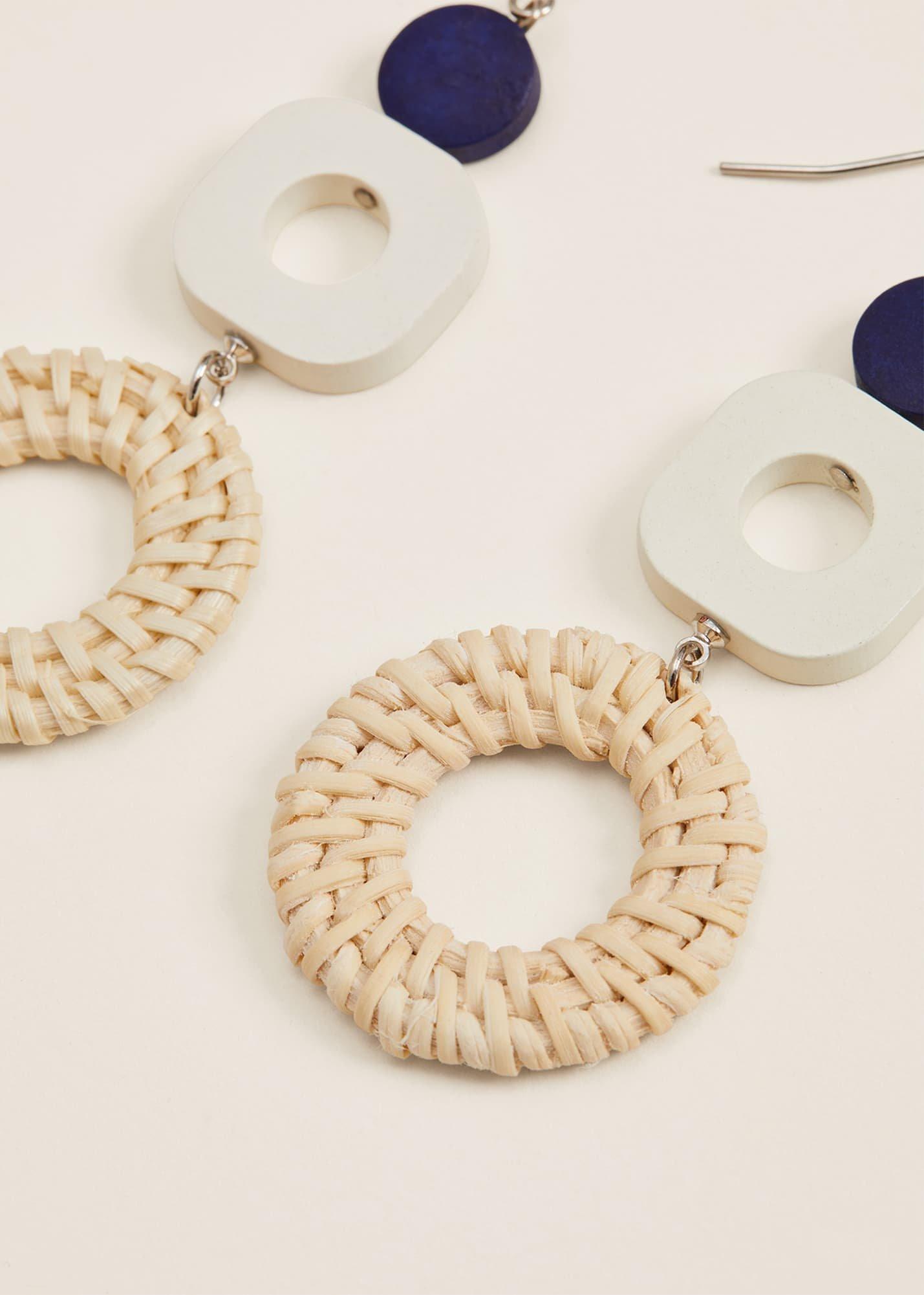 Dorie Tiered Raffia Earrings