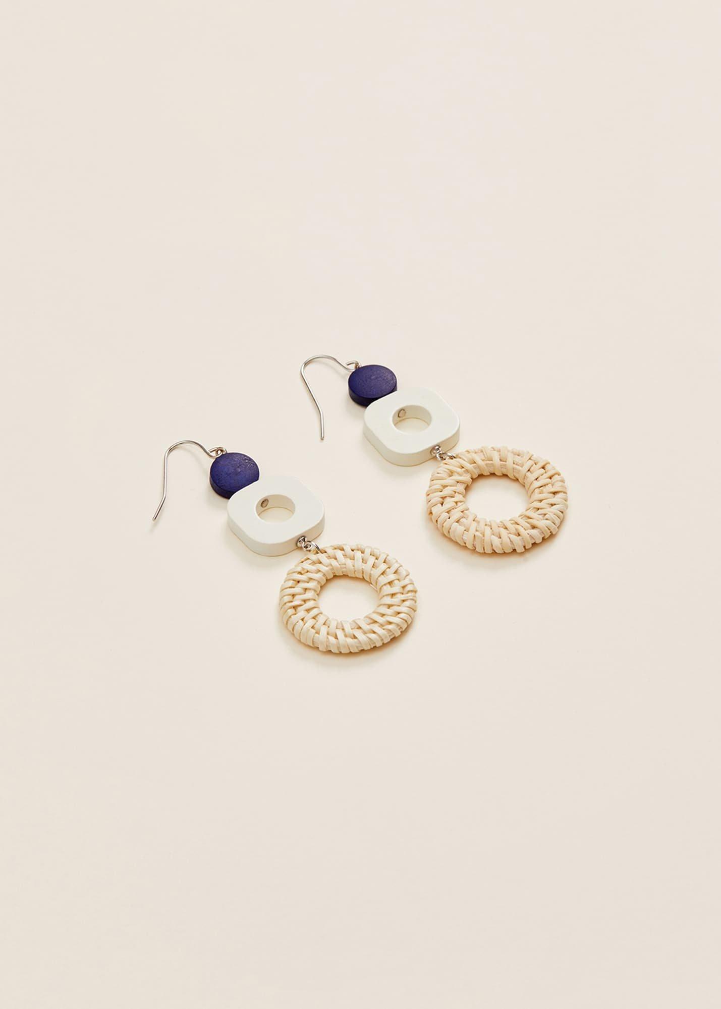Dorie Tiered Raffia Earrings