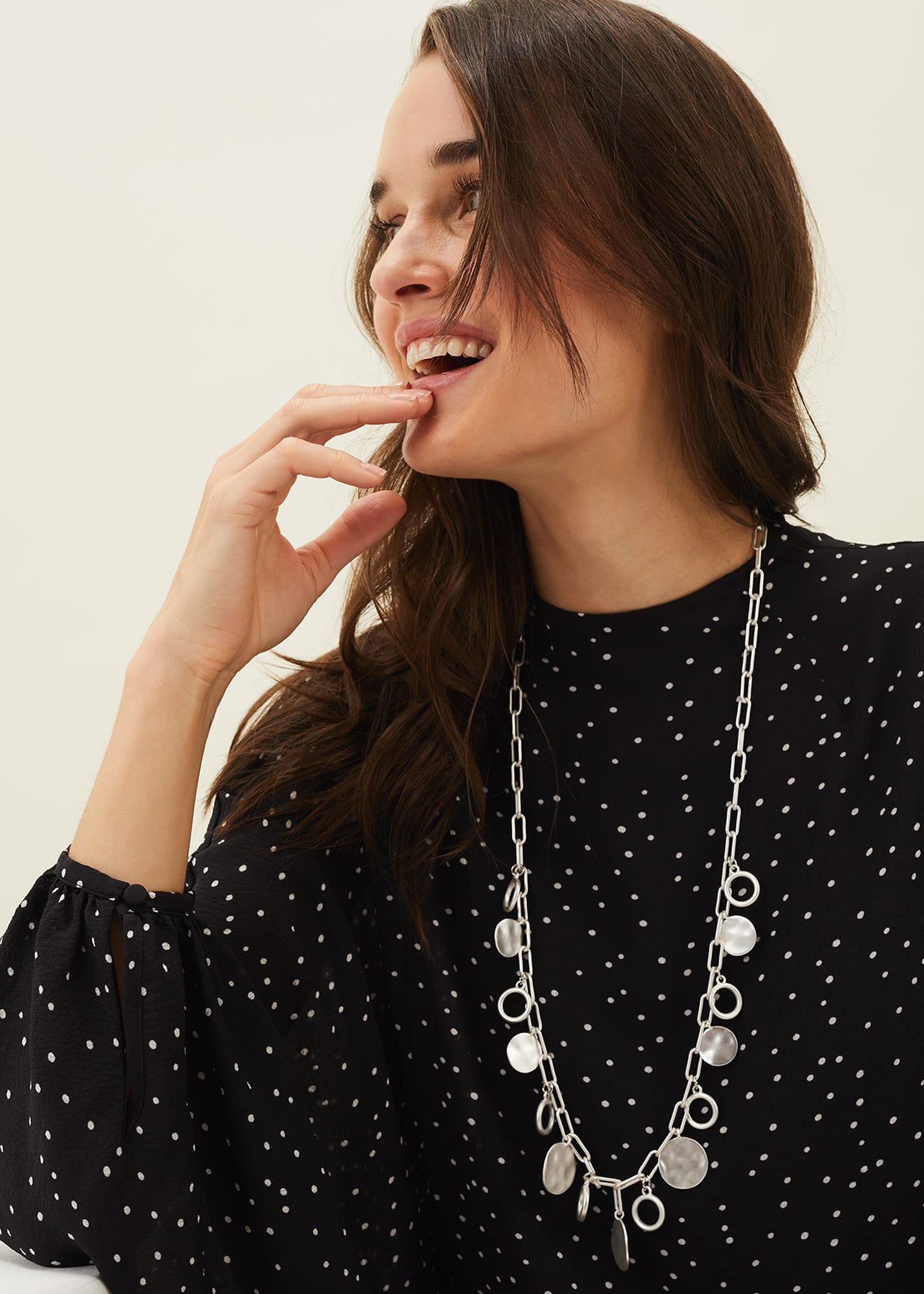 Zoia Long Chain Pendant Necklace