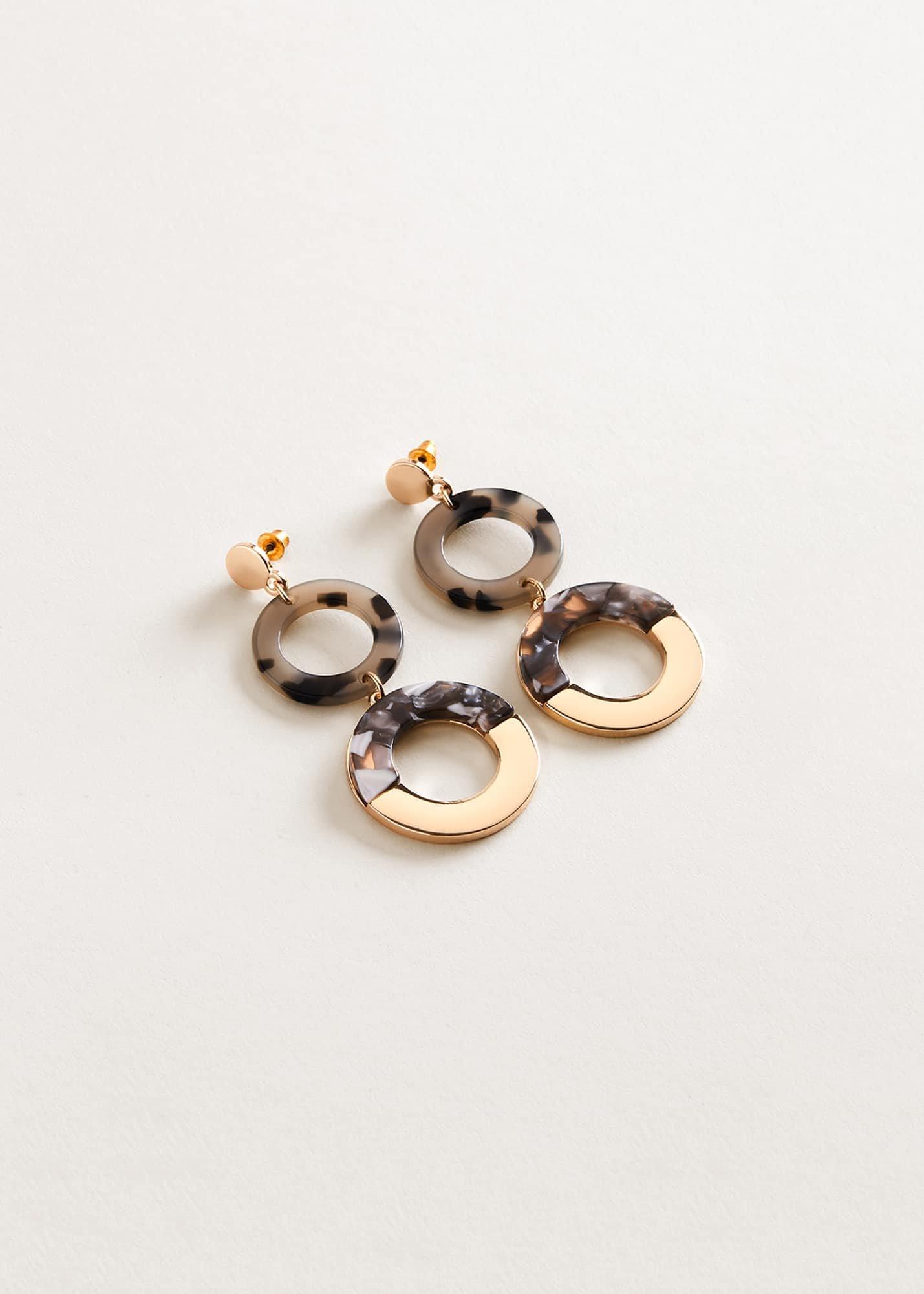 Rean Resin Hoop Earrings