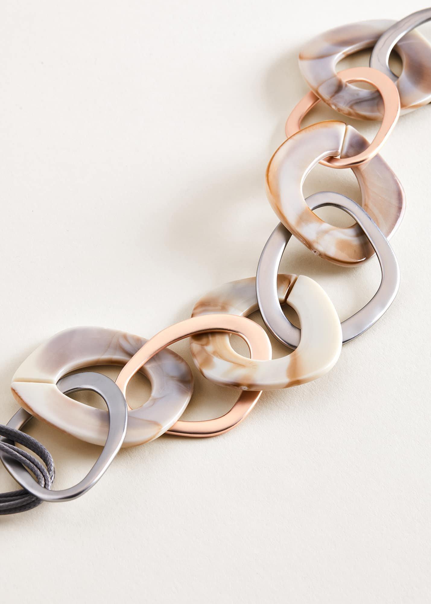 Jily Resin Hoop Necklace