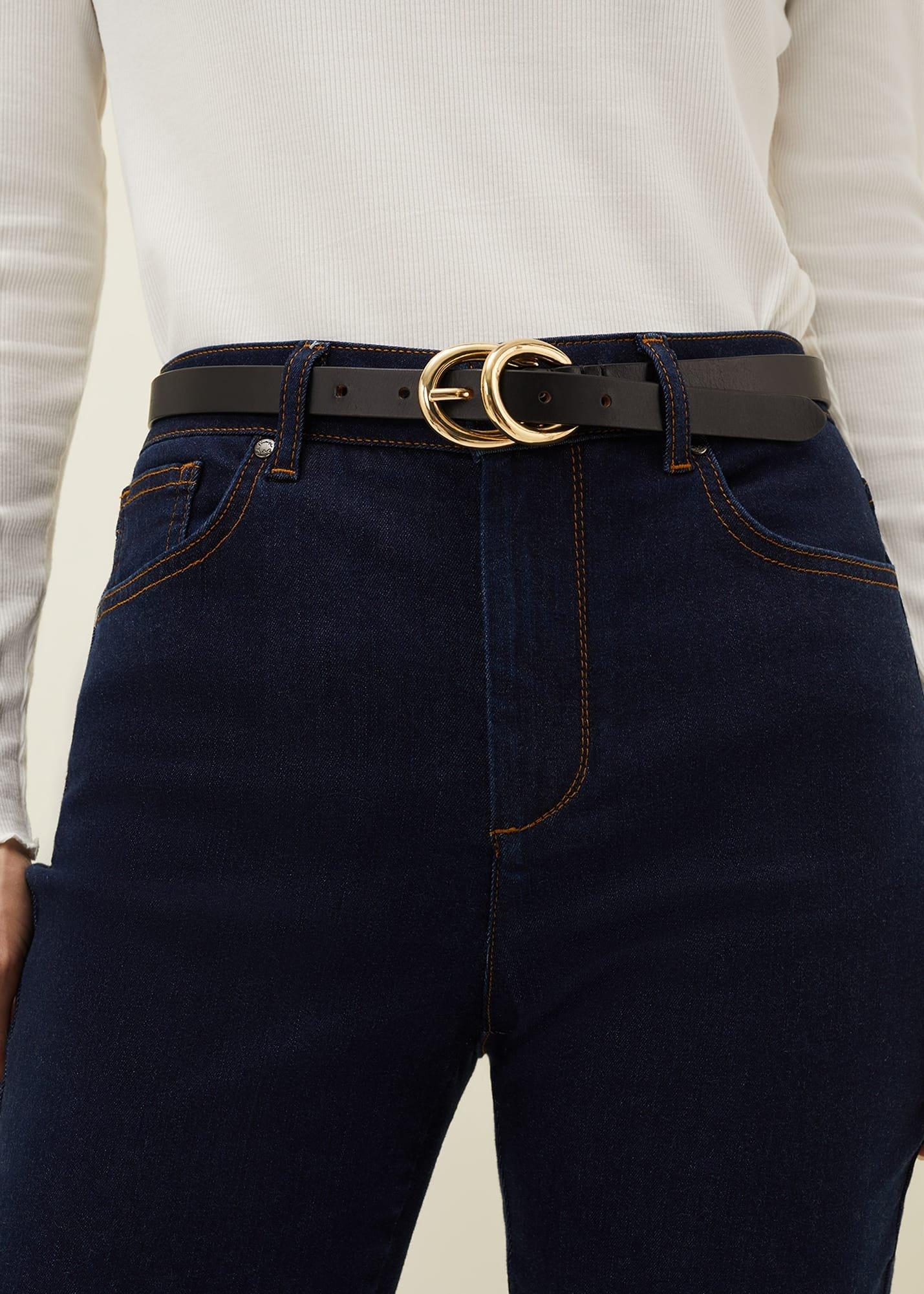 Betsy Double Ring Leather Belt