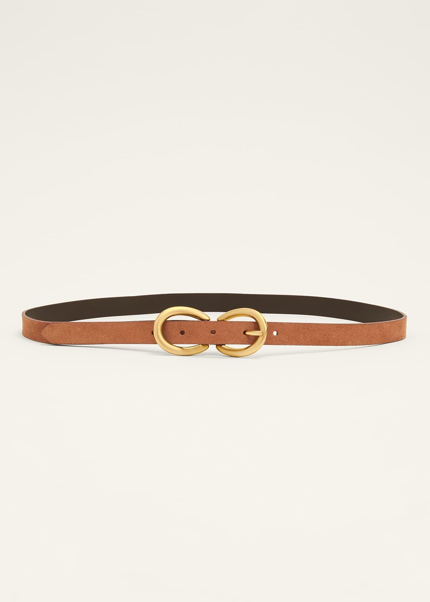 Betsy Double Buckle Suede Belt