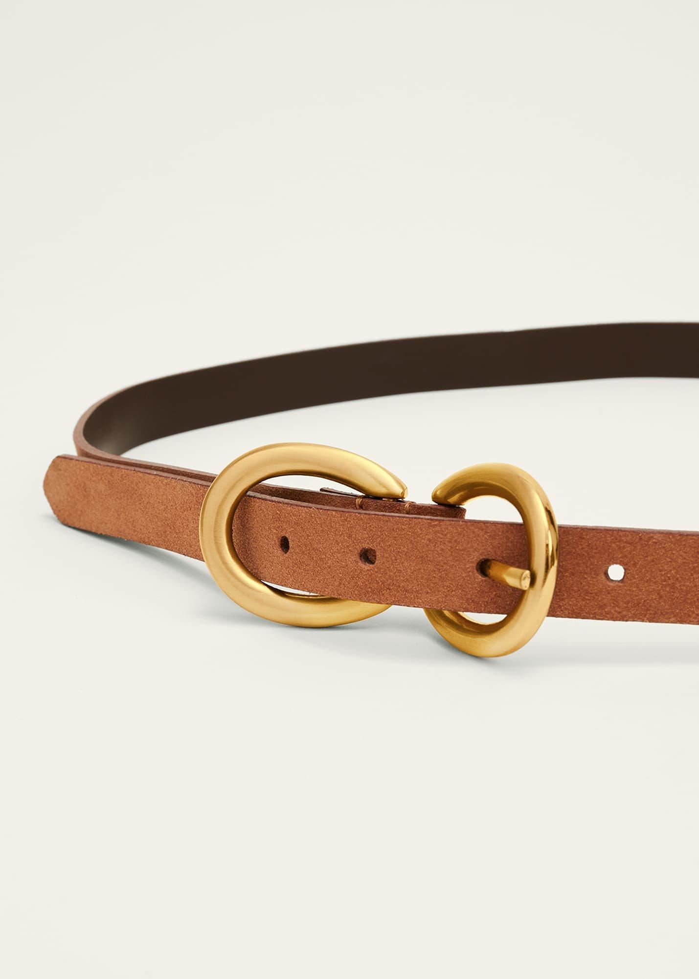 Betsy Double Buckle Suede Belt