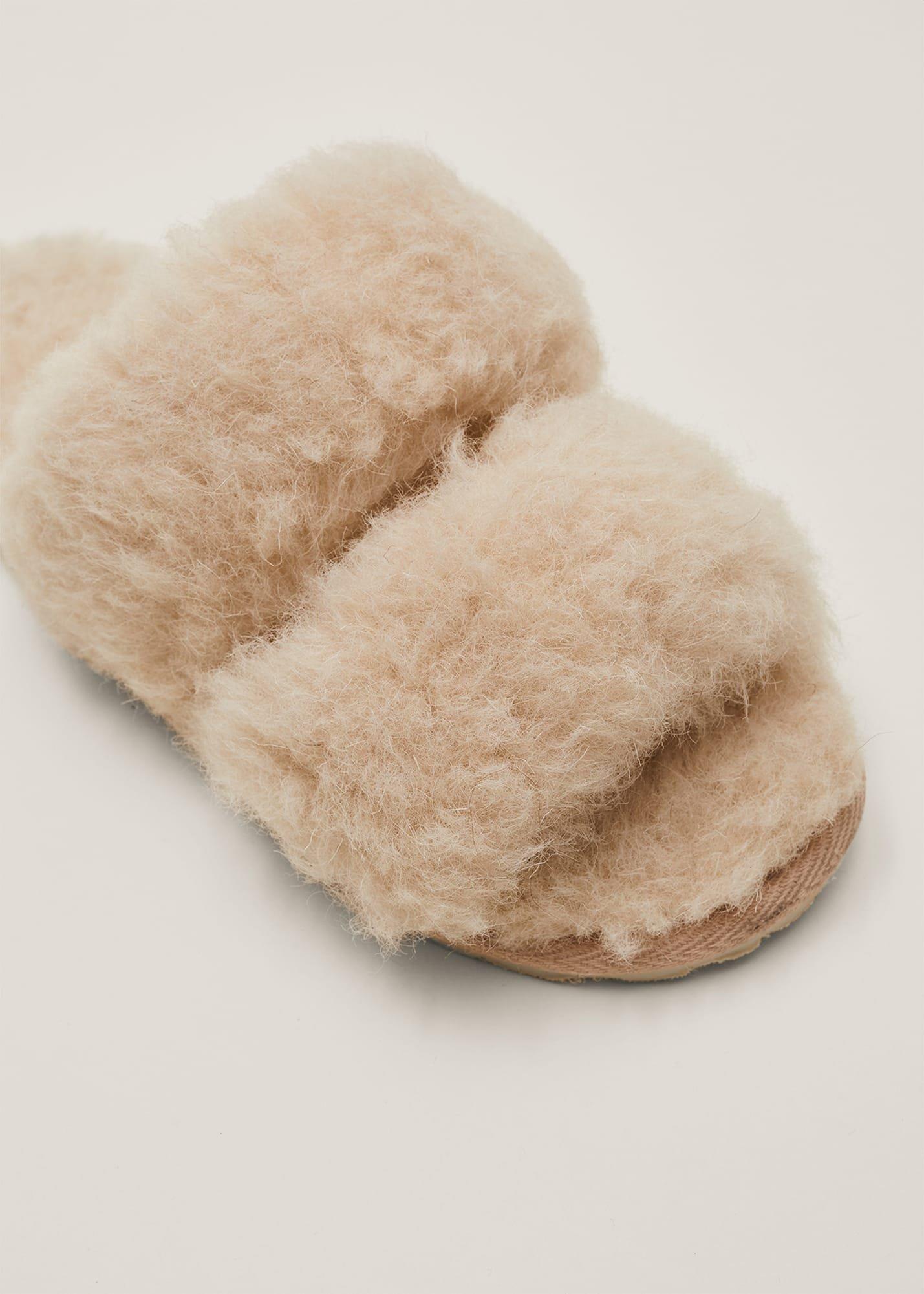 Katy Premium Wool Slider Slippers