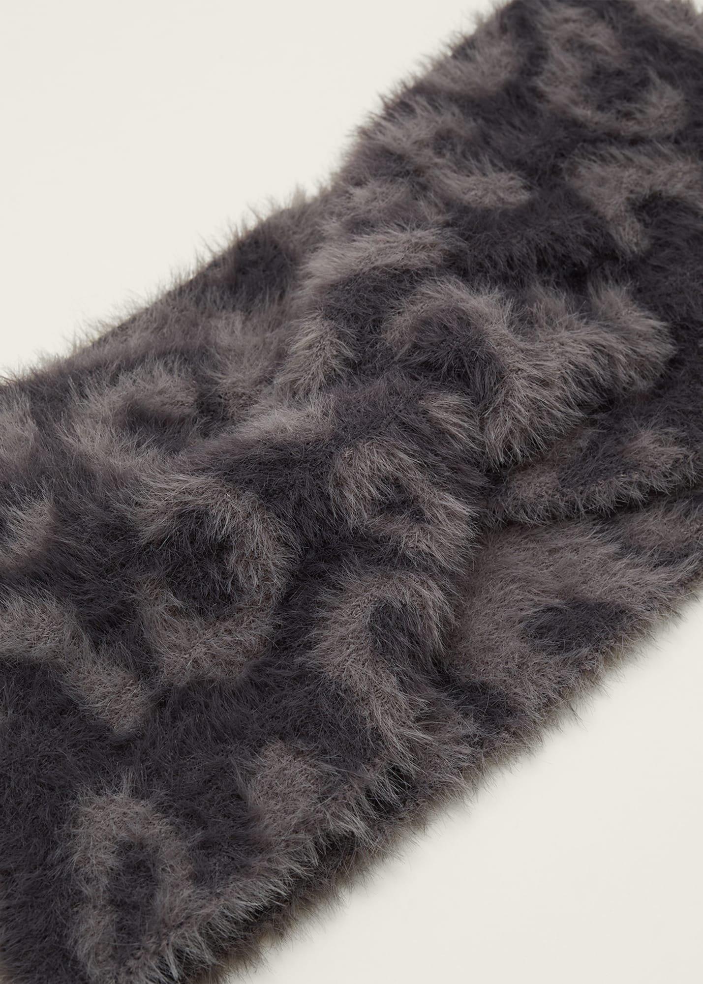 Fiona Leopard Fluffy Headband
