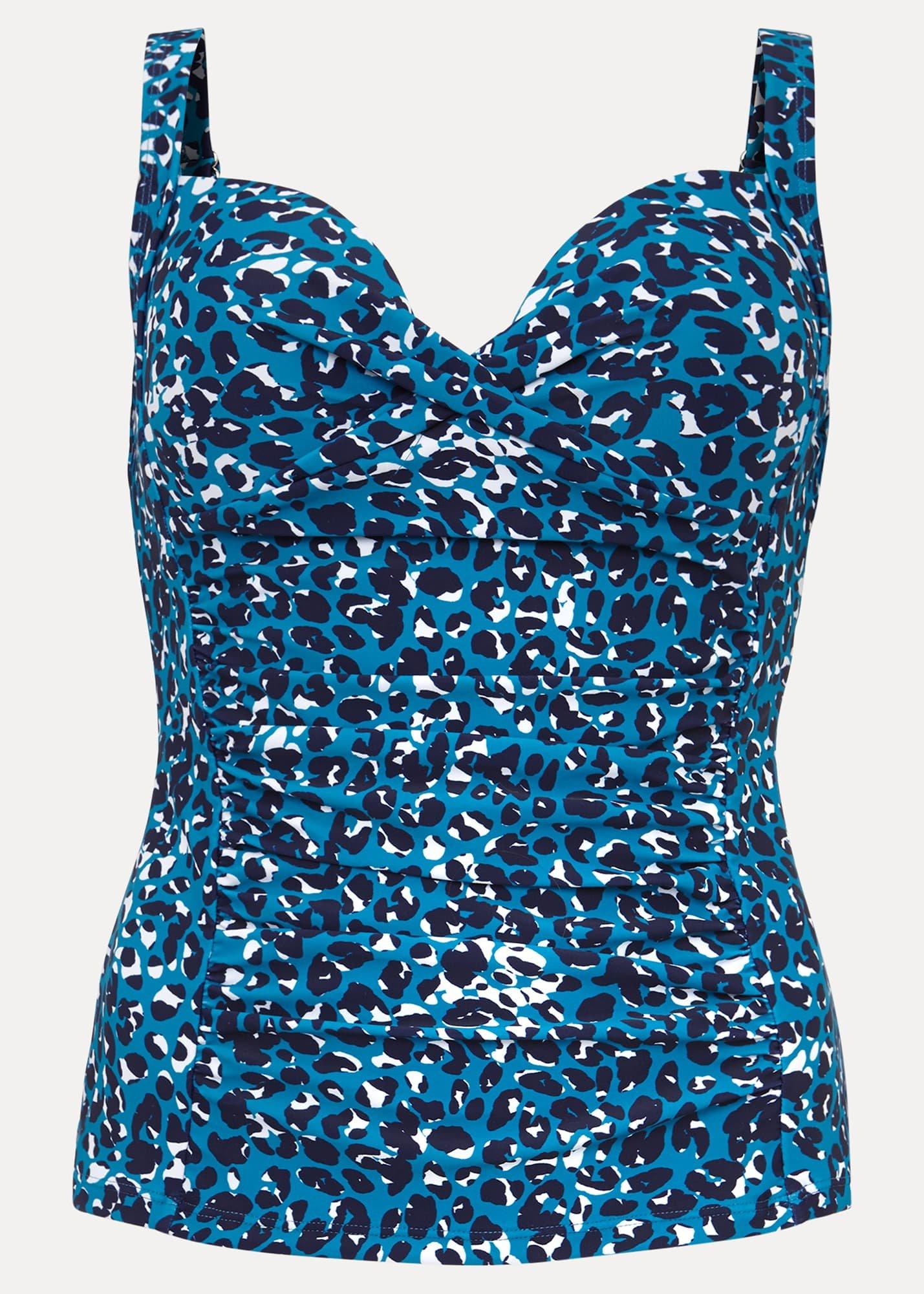 Sara Animal Print Tankini Top